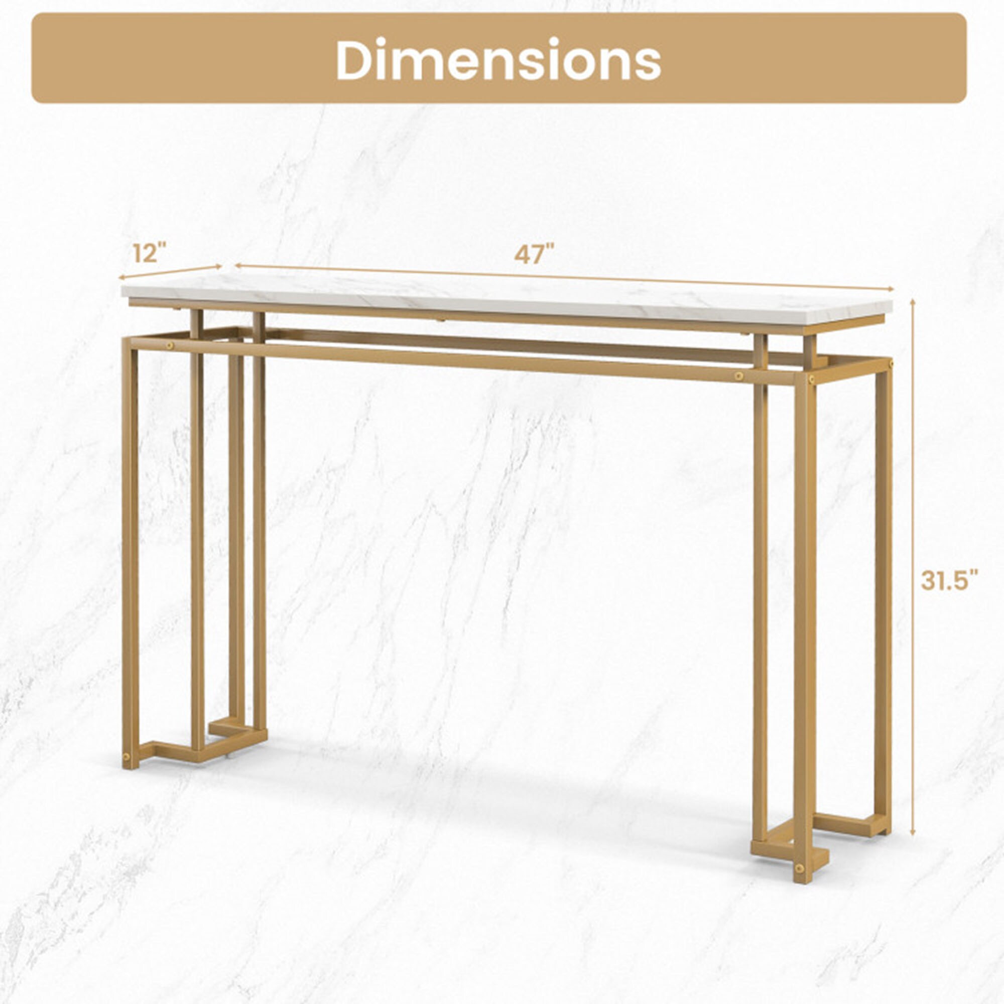 Clihome CY-54WLB Console-Sofa-Tables - View #5