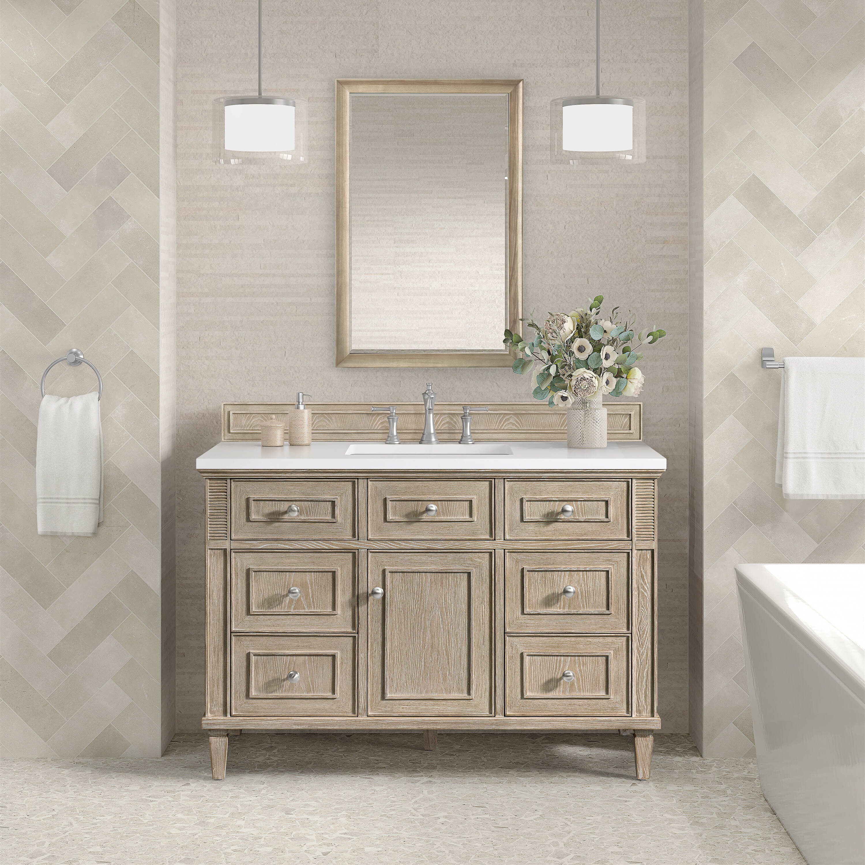 James Martin Vanities 735-M26-WWO Framed-Bath-Mirrors - View #2