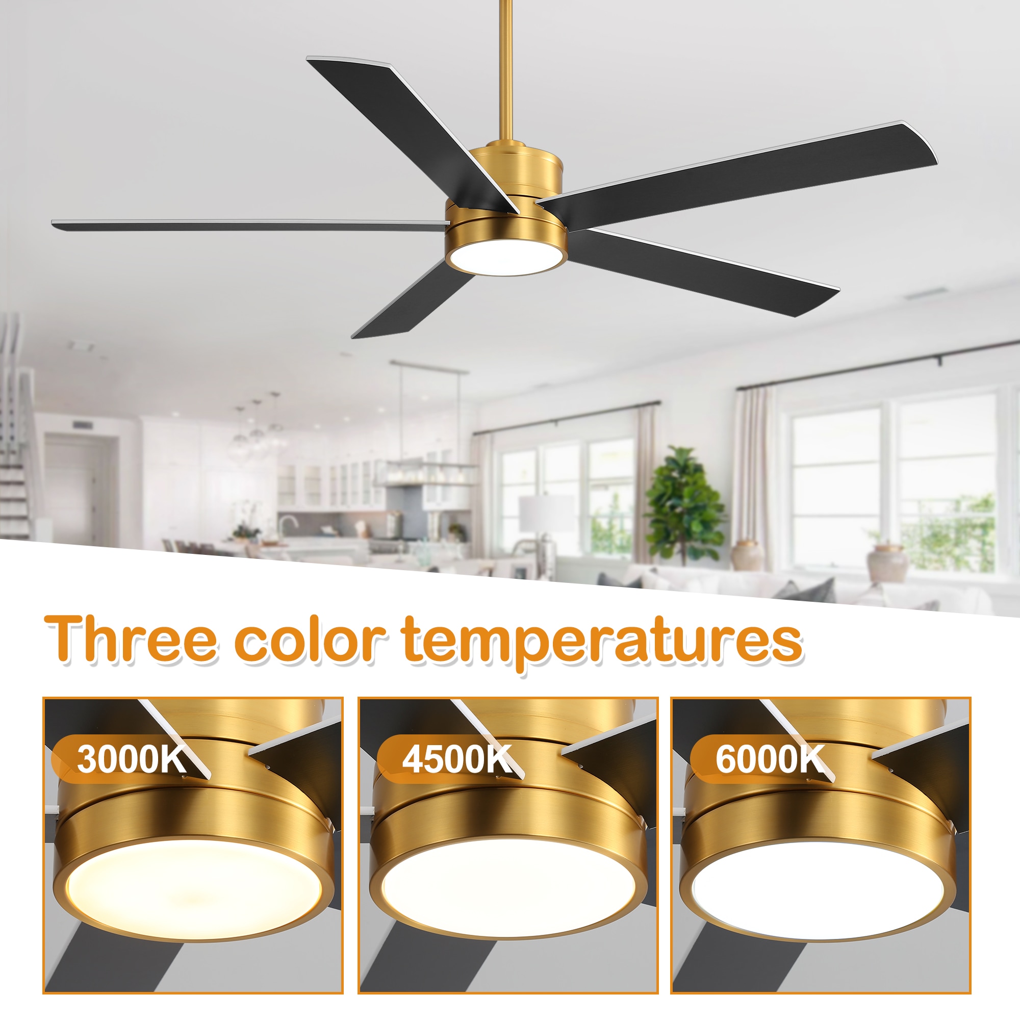 Breezary 29007-GD Ceiling-Fans - View #6