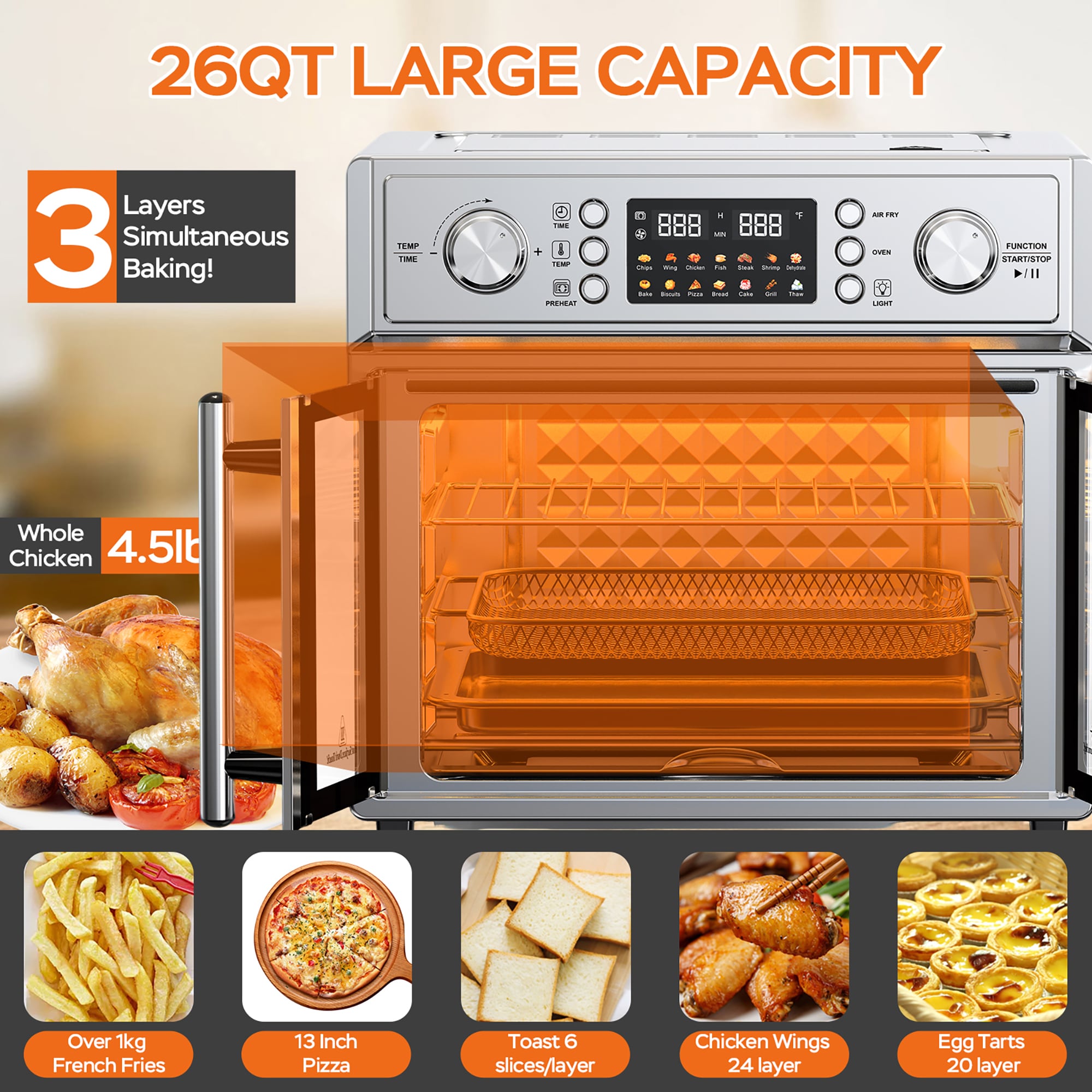 Elite Gourmet CLF-P401550 Countertop-Toaster-Ovens - View #14