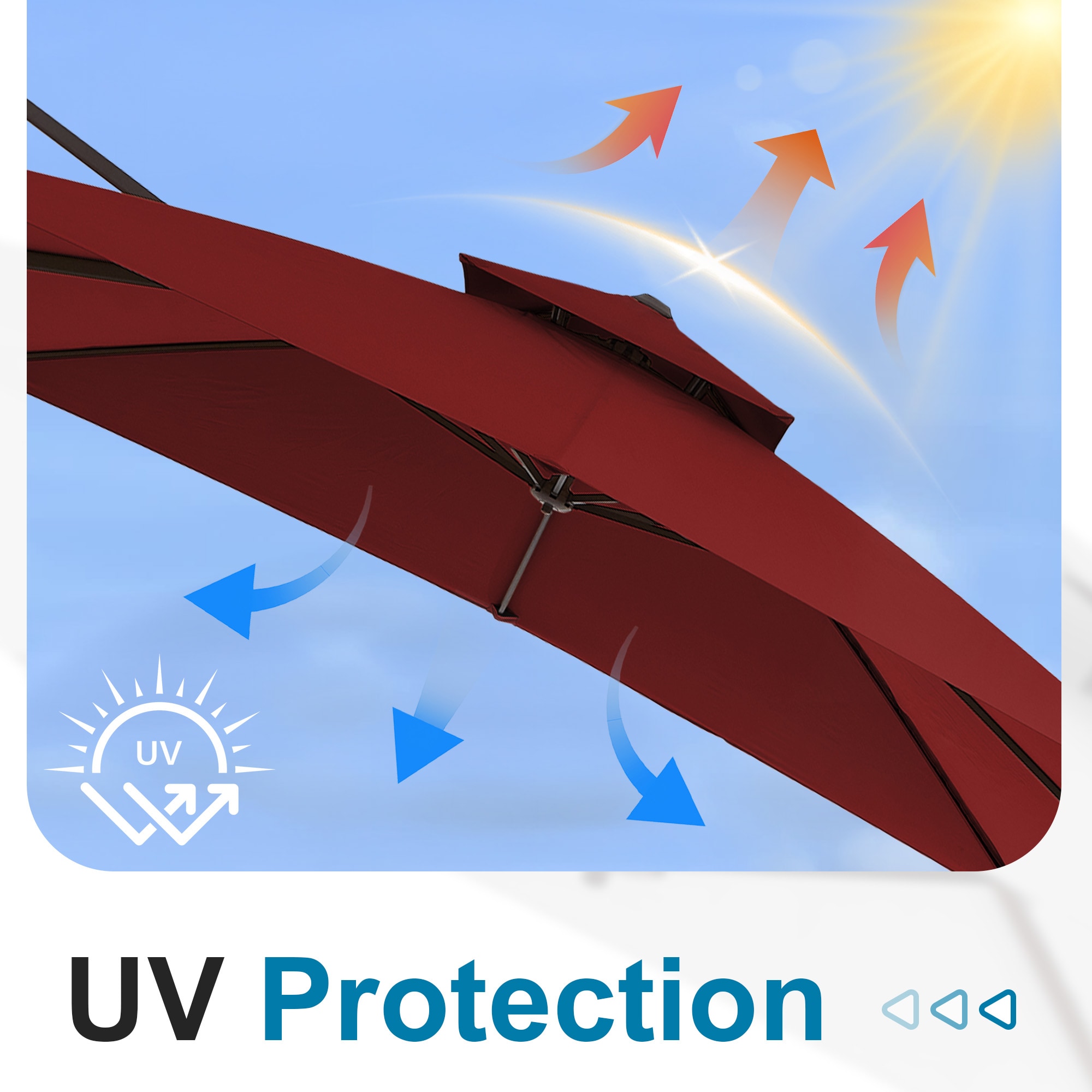 VOUA JYLM-10X10-RD Umbrellas-2 - View #5