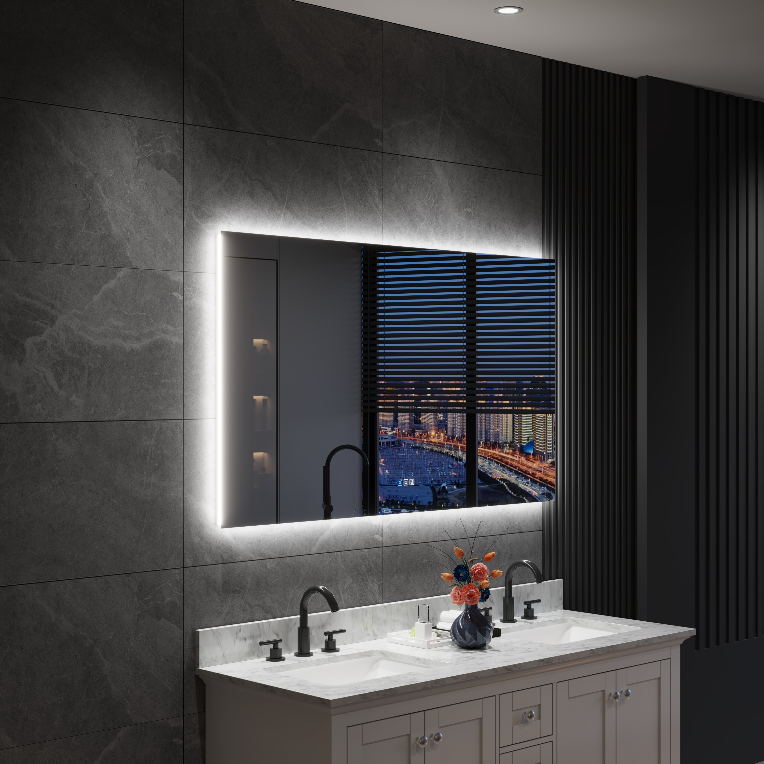 WELLFOR UCS-15FL5532 Framed-Bath-Mirrors - View #2