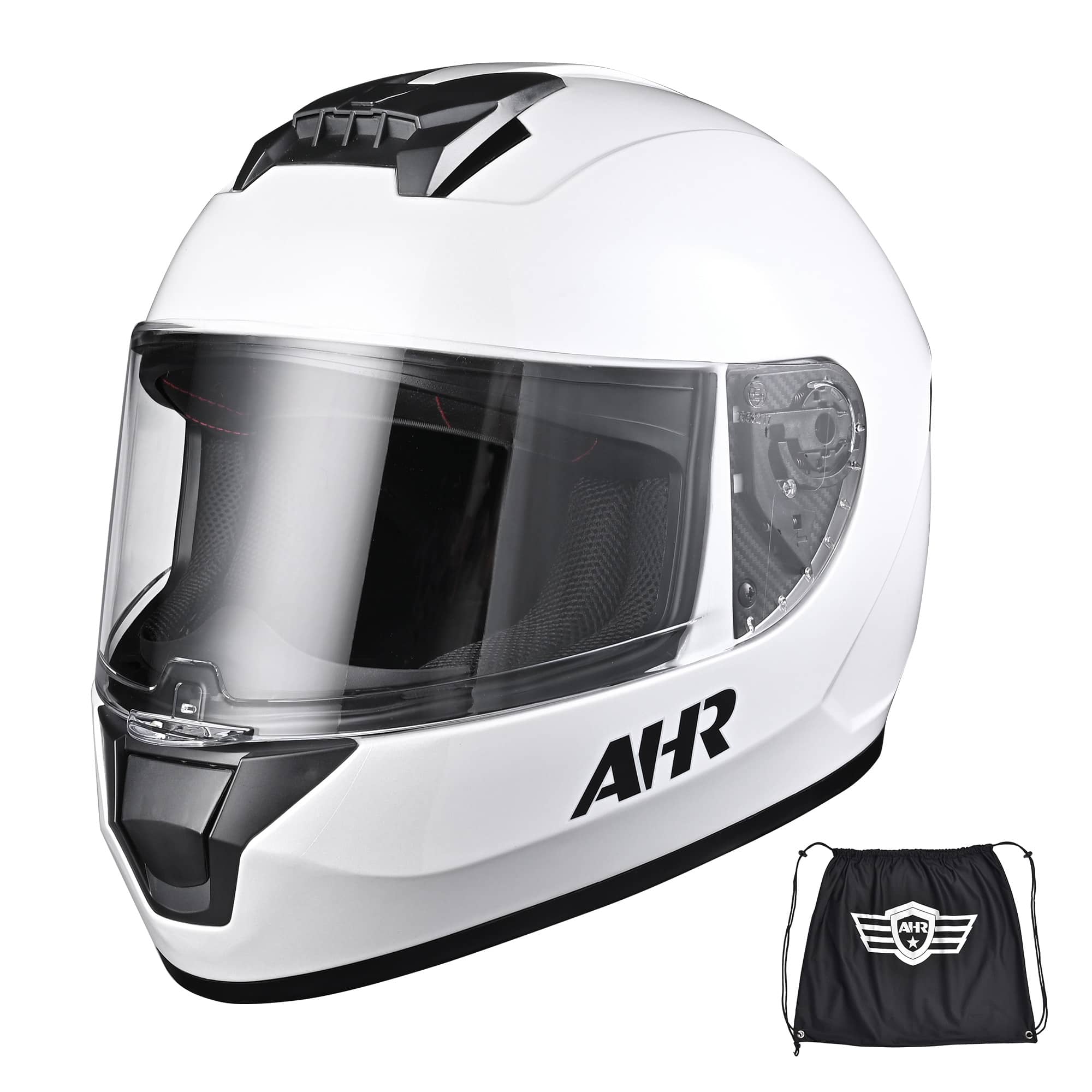 Yescom 33HEL012-063XXL-7-LO AHR RUN-F3 Full Face Motorcycle Helmet DOT Approved Street Bike Motocross XXL