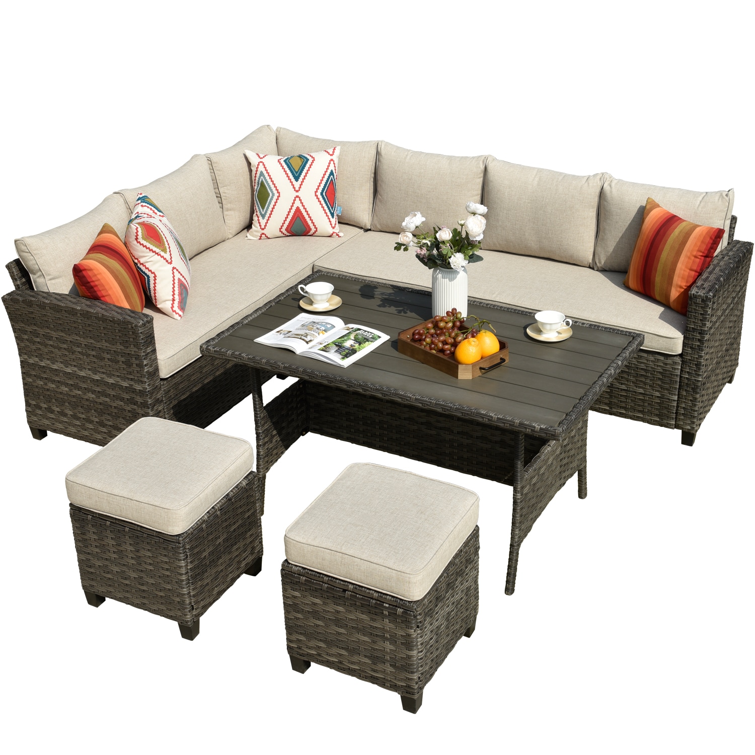 Lowes outdoor sectional online couch