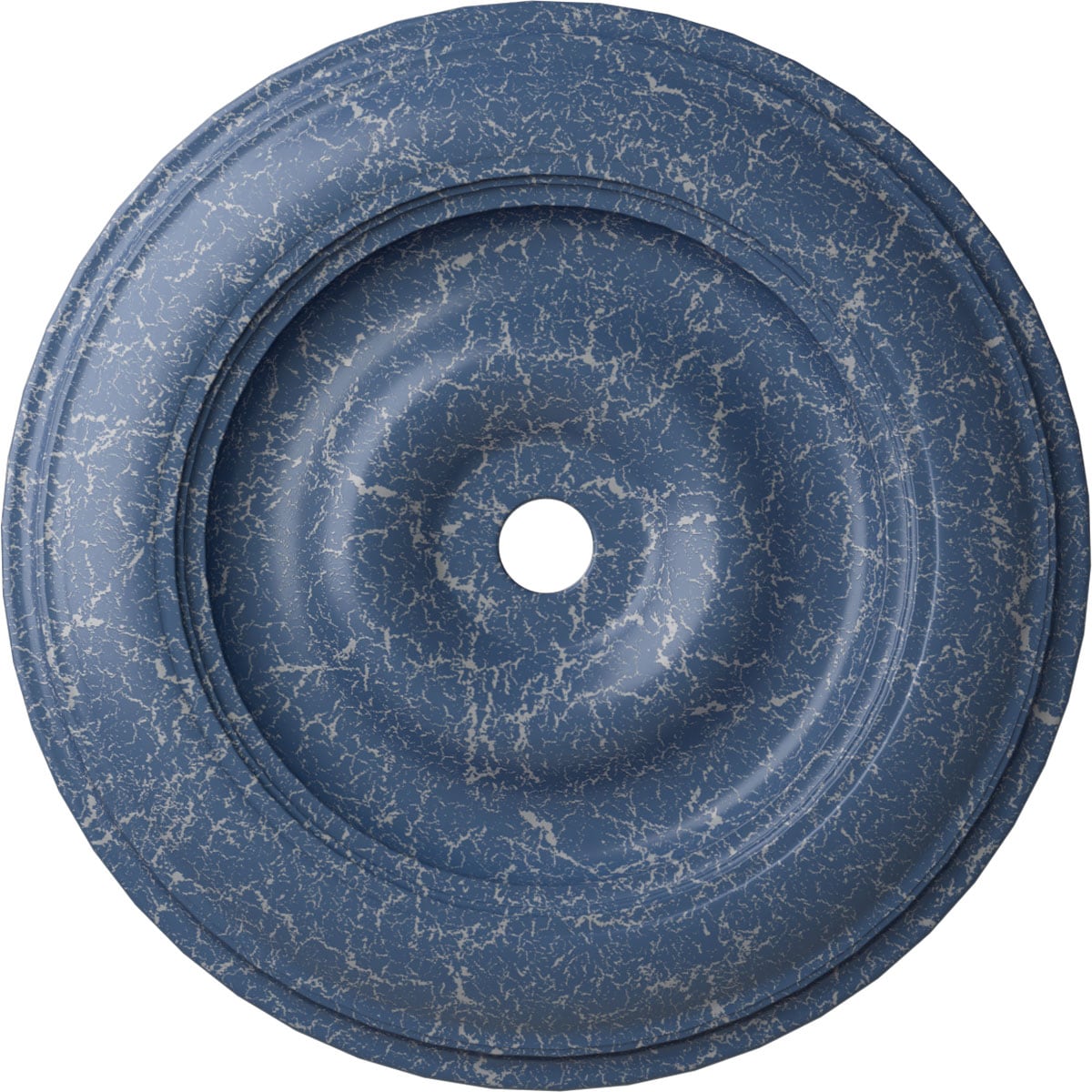 Ekena Millwork CM44CLAMC Classic 44.5-in W x 44.5-in L Painted Americana Crackle Polyurethane Whole Ceiling Medallion
