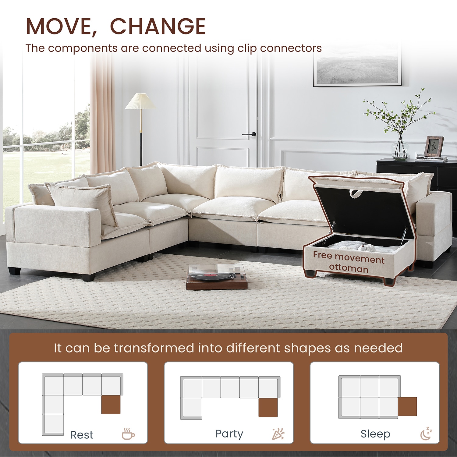 GZMR GZ-HH4S042 Sofas-Loveseats - View #3