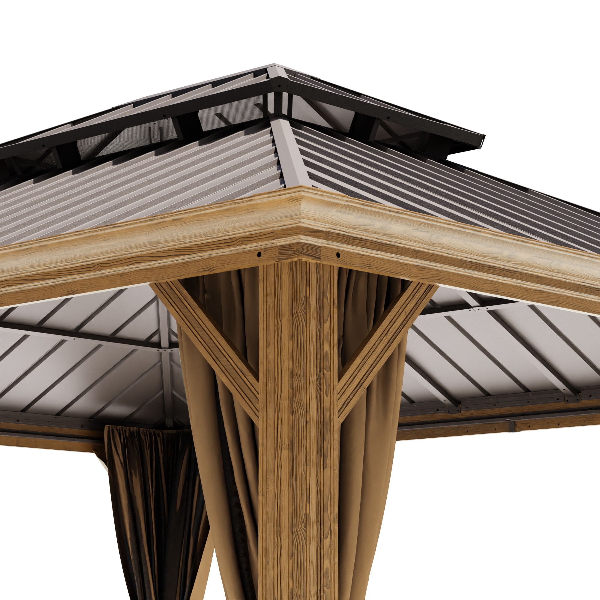 Gardenbee HGL-R-A80-14X22 Wood-Resin-Gazebos - View #10
