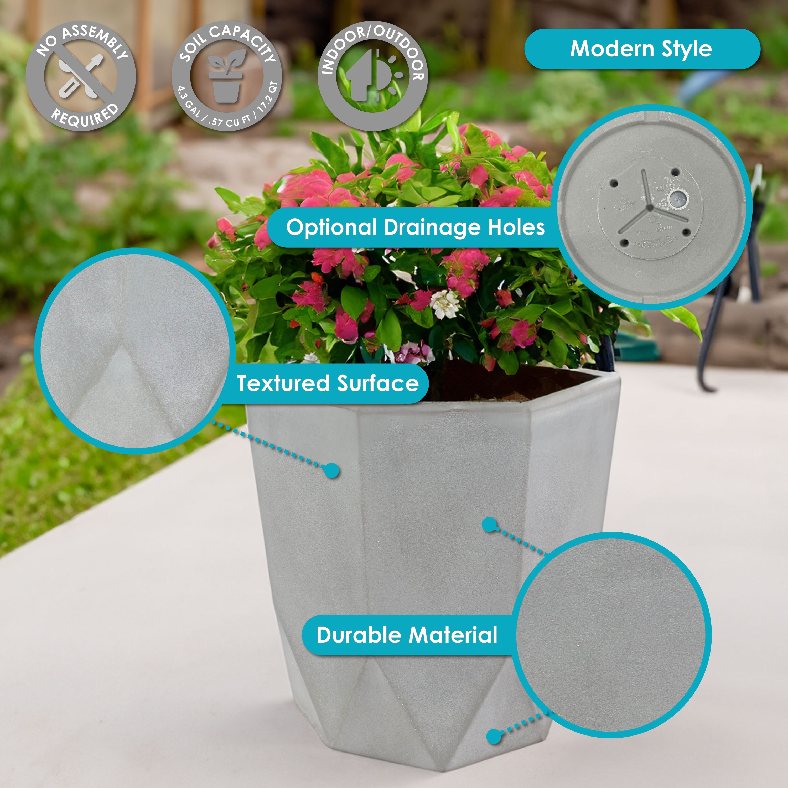 Sunnydaze Decor DG-885-2PK Planter-Window-Box - View #4