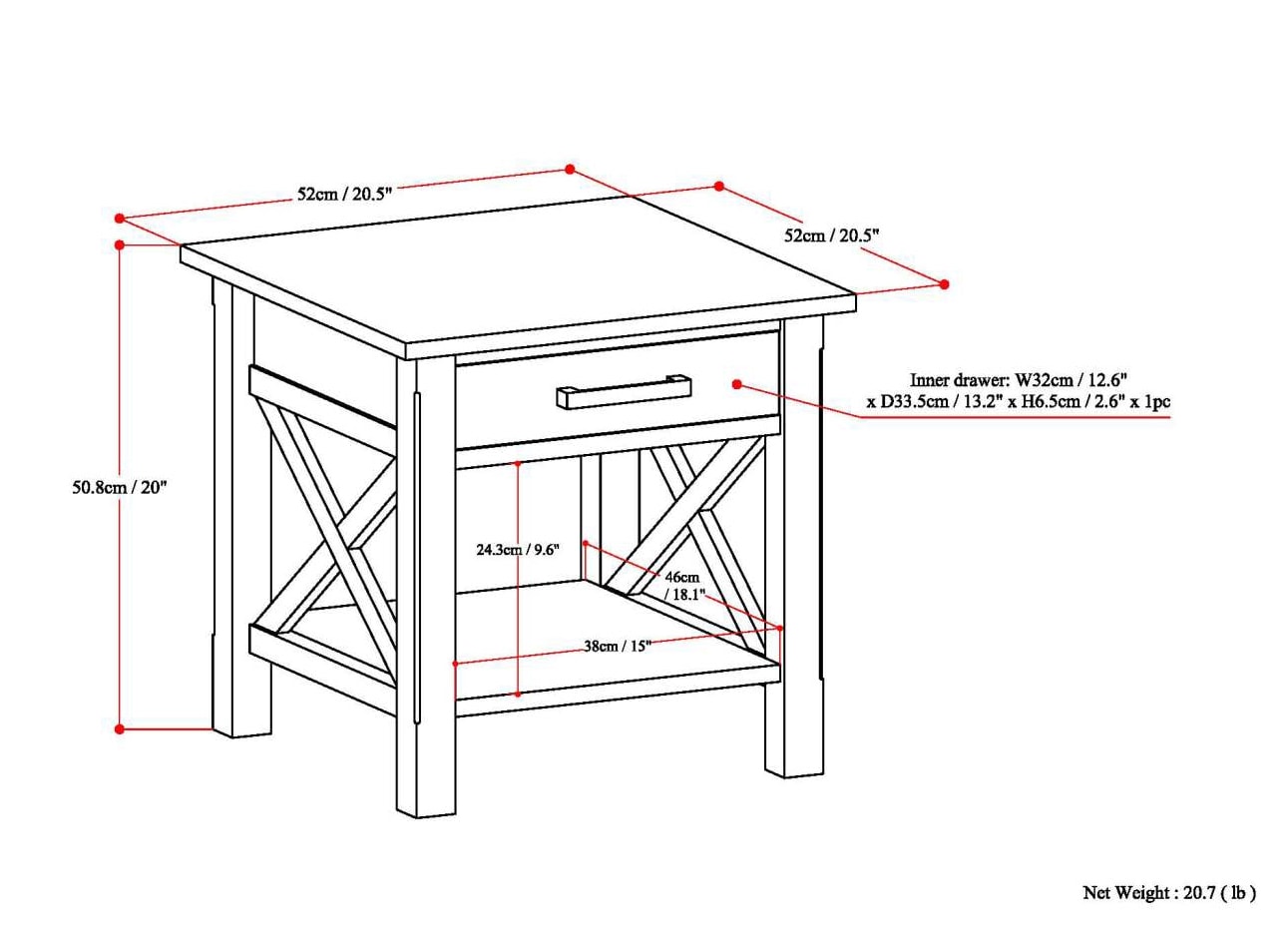 Simpli Home AXCRGL002-BL End-Tables - View #5
