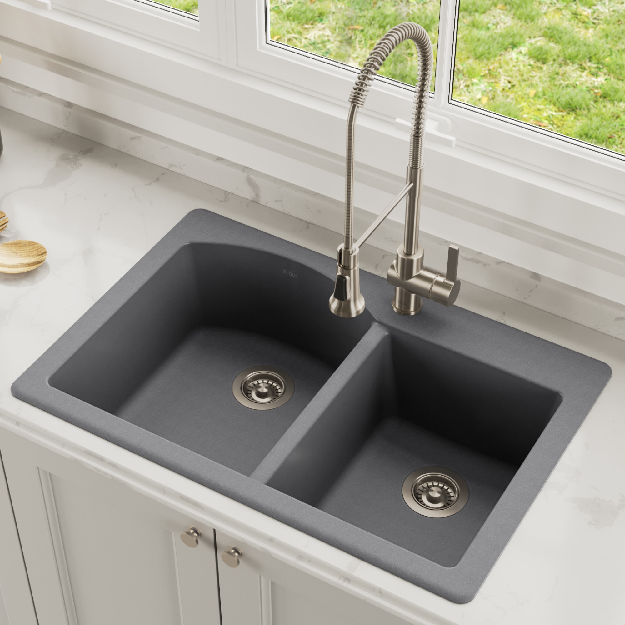 Epoxy Drop-In Sink with Drainboard