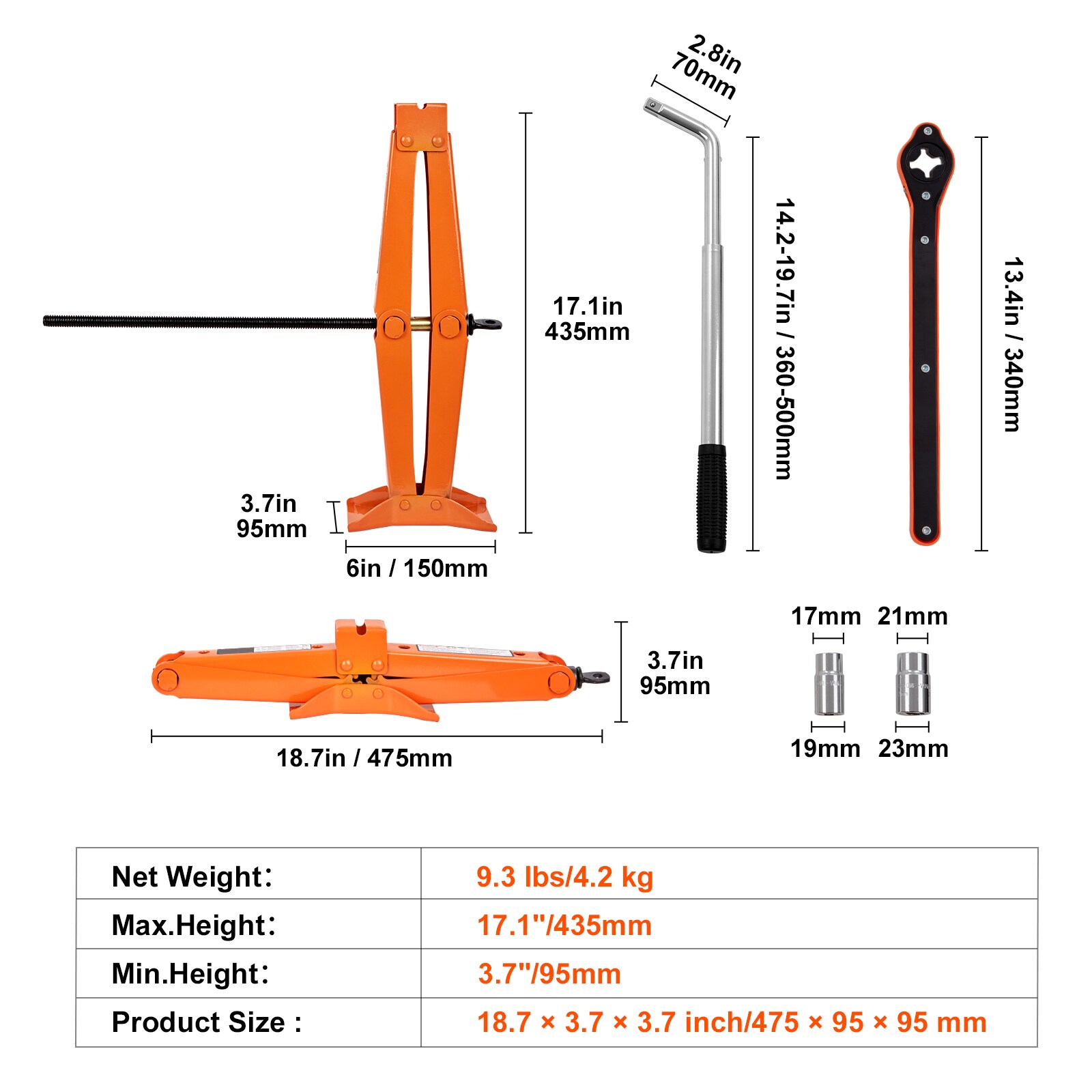VEVOR SCJSQJDJB15500450V0 jacks - View #7