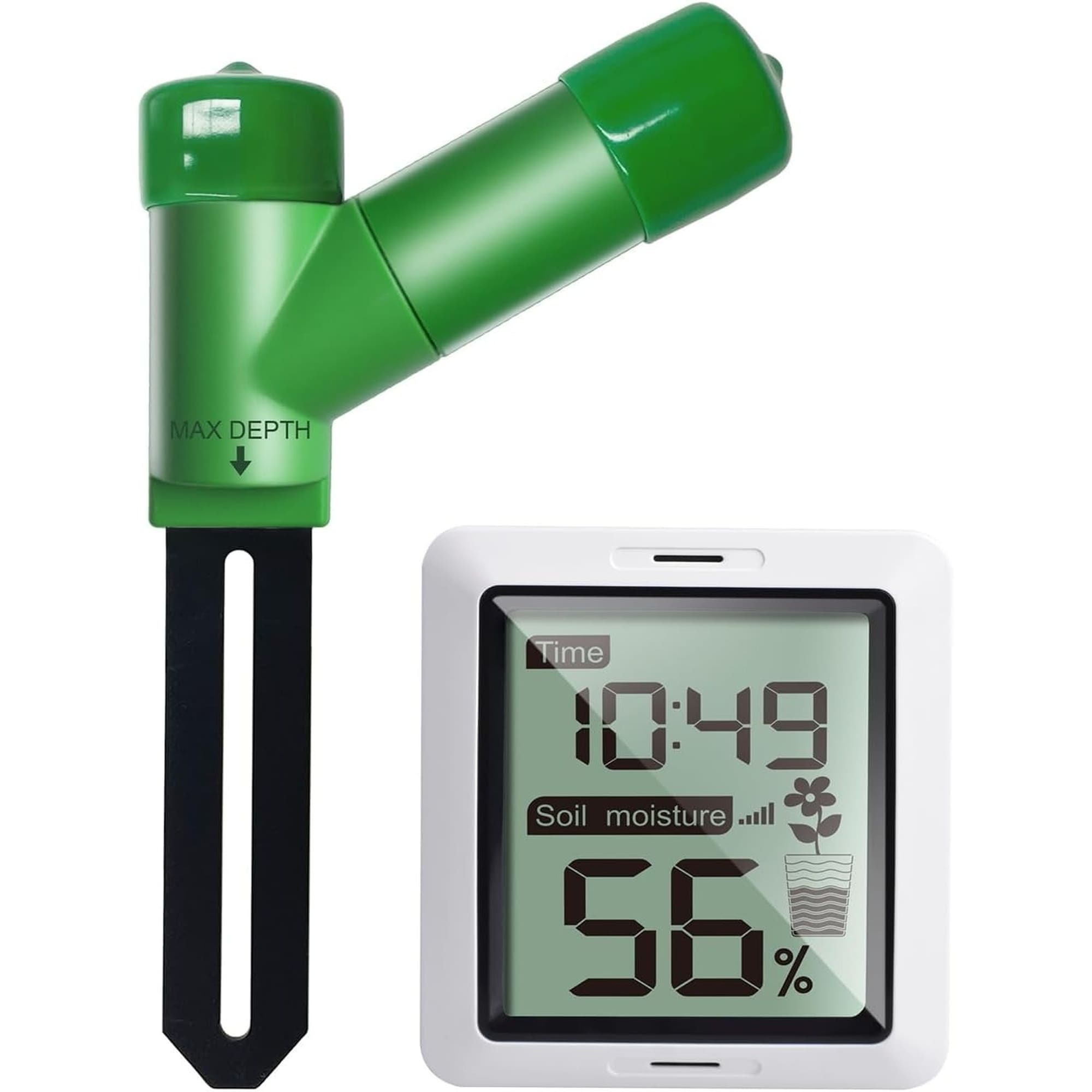 Numhew - 5.91in W 1.18in H 1-Digital LCD Display WH0291B Soil Moisture Meter