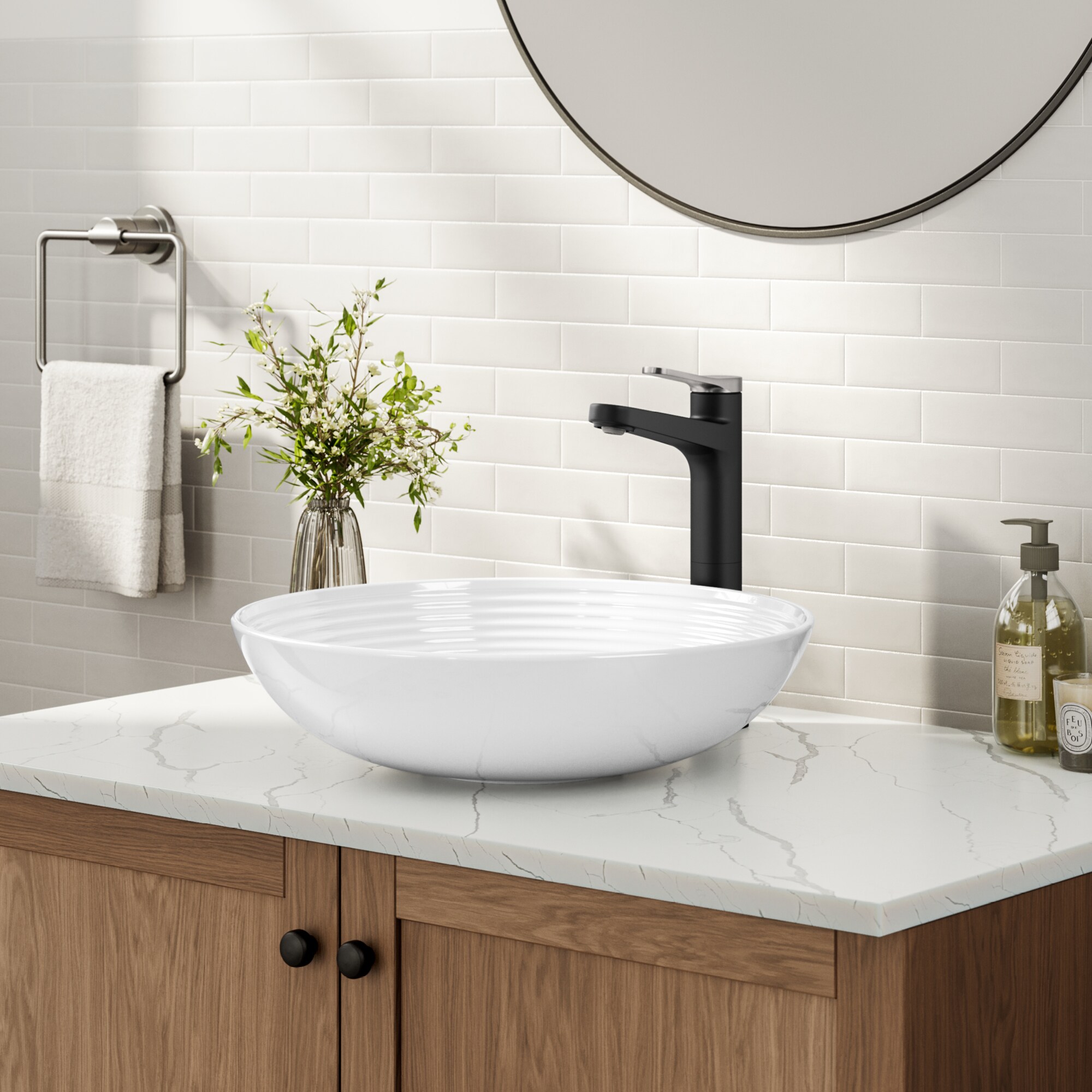 Kraus KVF-1410SFBNMB Lavatory-Faucets - View #3