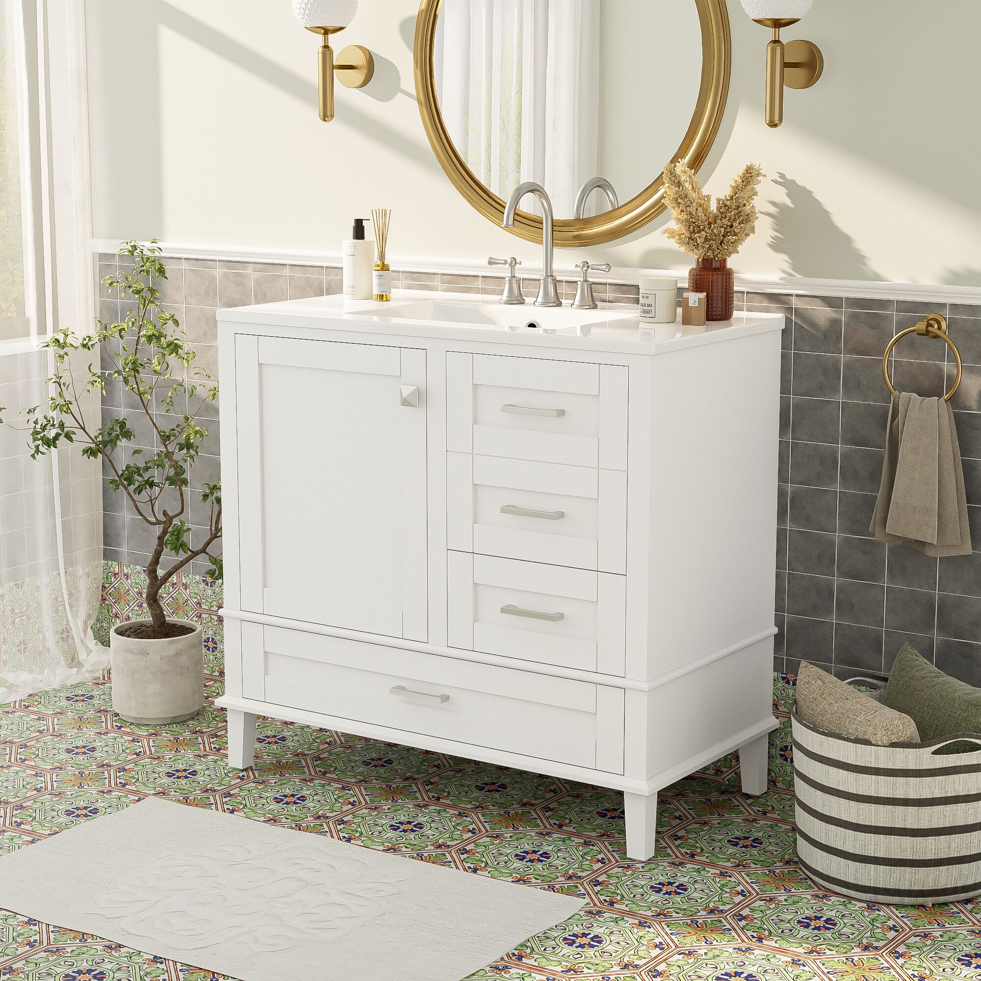 ModernLuxe L3P-N729P211167K Bath-Vanity-Combo - View #3