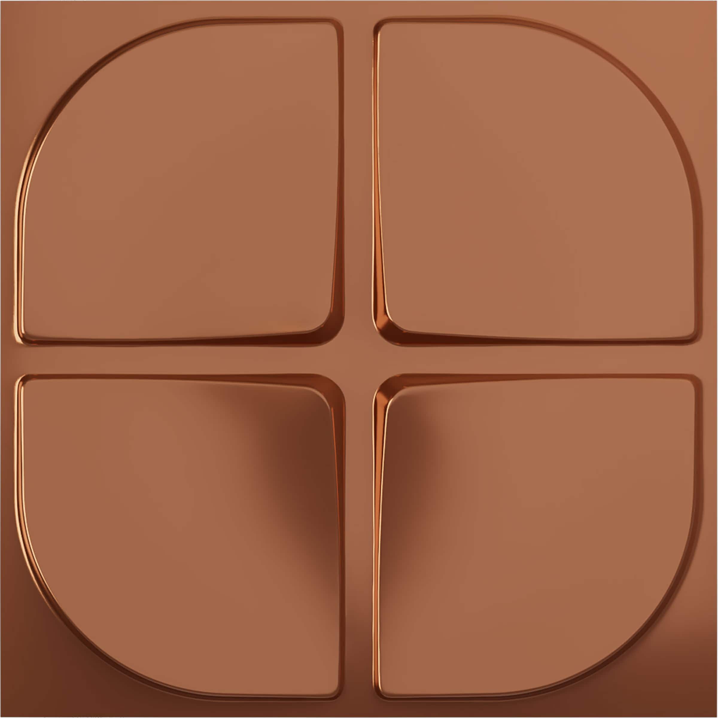 Ekena Millwork WP20X20EUBCO 19-5/8-in x 19-5/8-in Embossed Paintable/Stainable Copper PVC Abstract Wall Panel ( 2.67-sq ft )