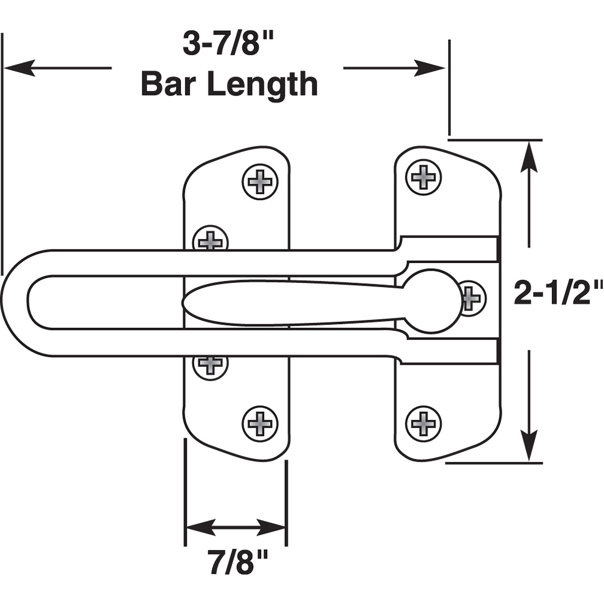 Prime-Line U 11446 Entry-Door-Flip-Locks - View #2