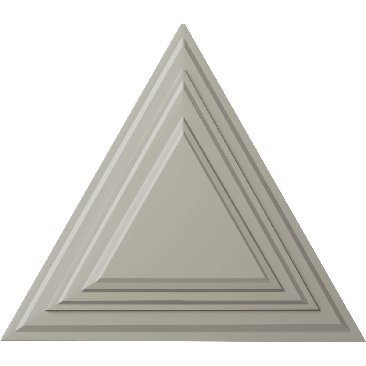 Ekena Millwork CM19TGPCF Triangle 19-in W x 16.625-in L Pot Of Cream Polyurethane Ceiling Medallion