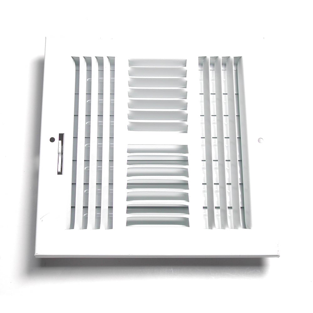 Accord ABSWWH466 6-in x 6-in 4-way Steel White Sidewall/Ceiling Register