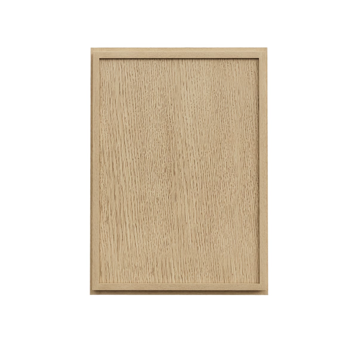 RELIABILT LS-SOK-W2436R Webster 24-in W x 36-in H x 12-in D White Oak Wall Ready to assemble (RTA) Plywood Cabinet Recessed Panel Slim shaker