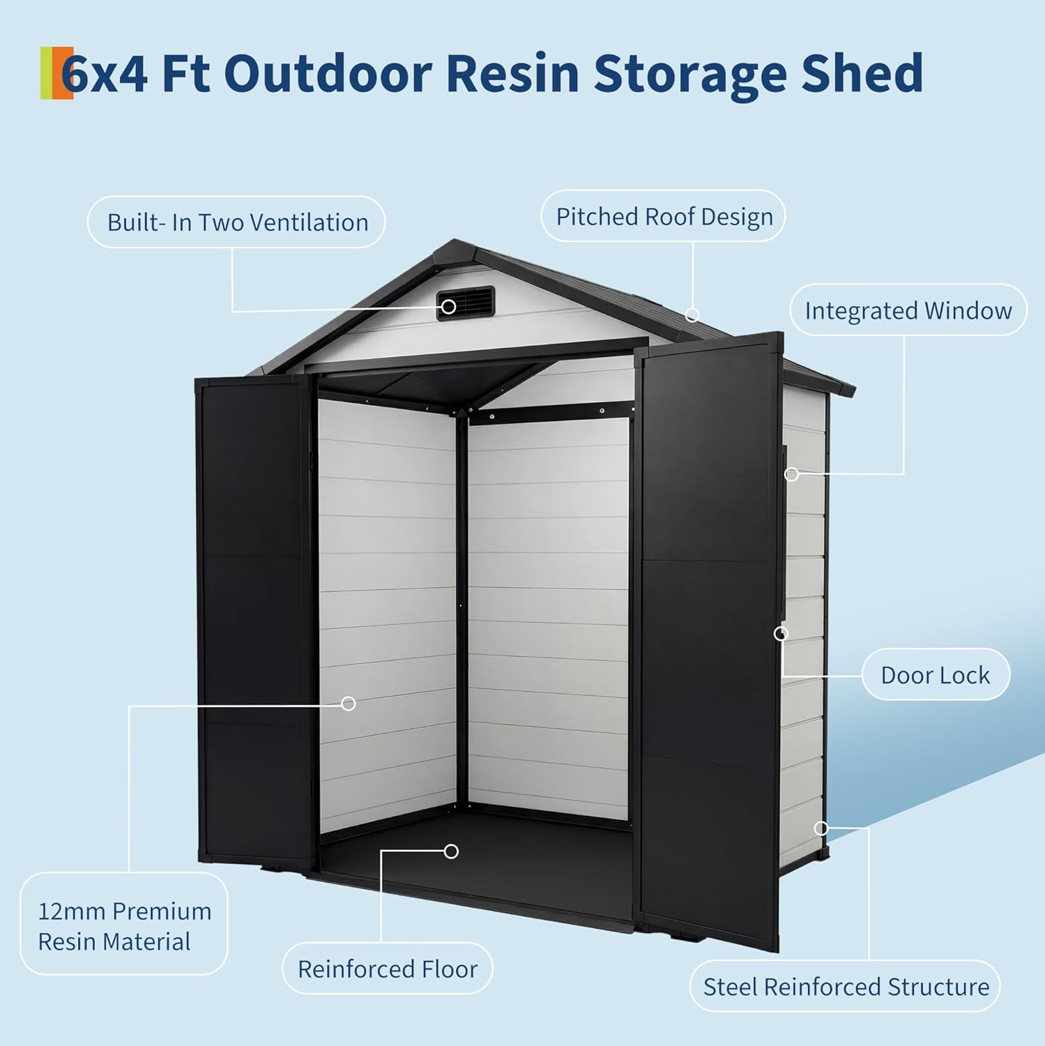 Garvee GGL-MPG-34GDQLBW Metal-Storage-Buildings-Sheds - View #4