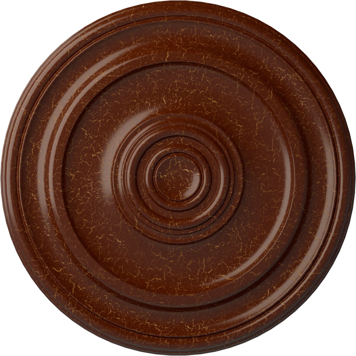Ekena Millwork CM20KPBMC Kepler Traditional 19.75-in W x 19.75-in L Burnished Mahogany Crackle Polyurethane Ceiling Medallion