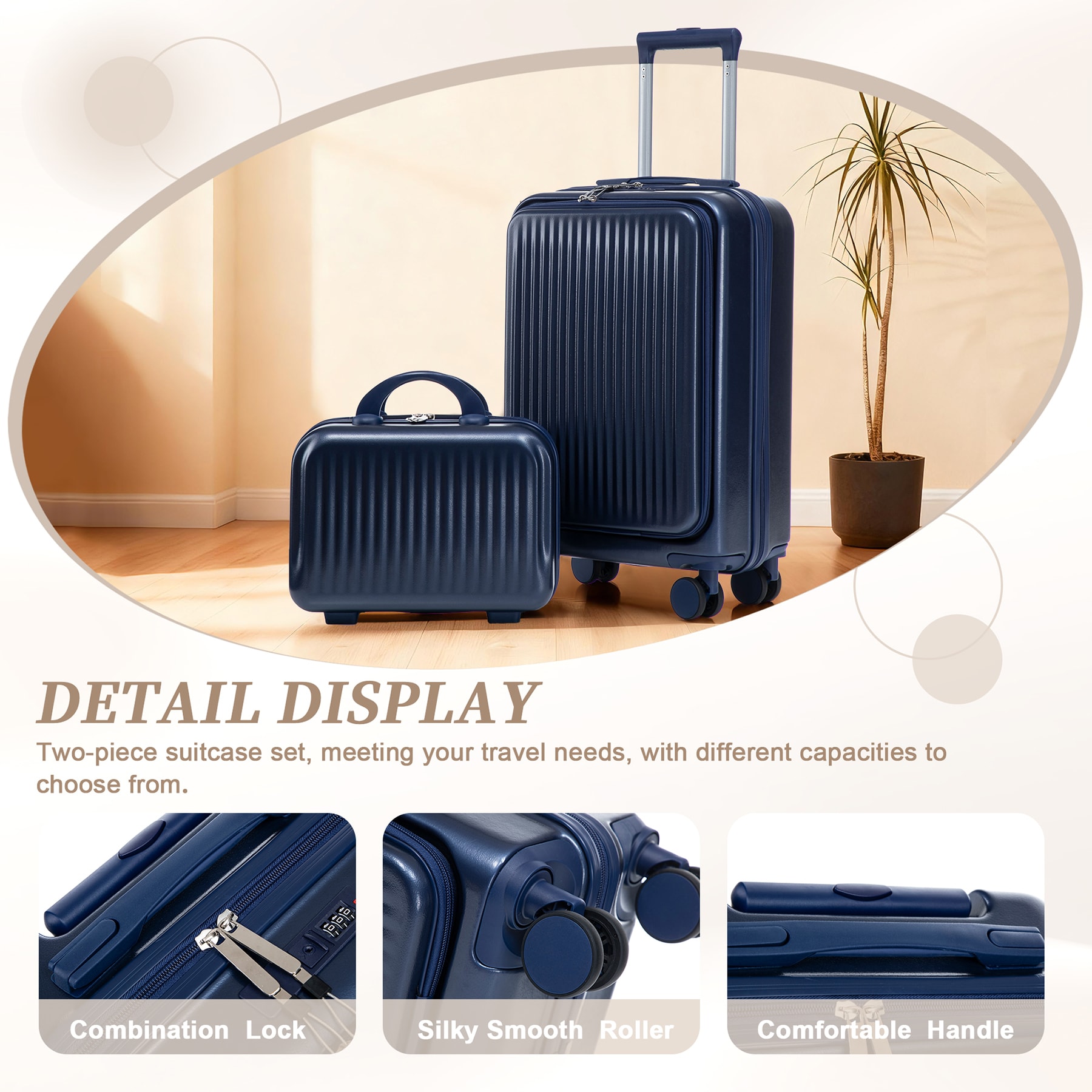 SINOFURN SYD9400022GY Luggage-And-Luggage-Sets - View #3