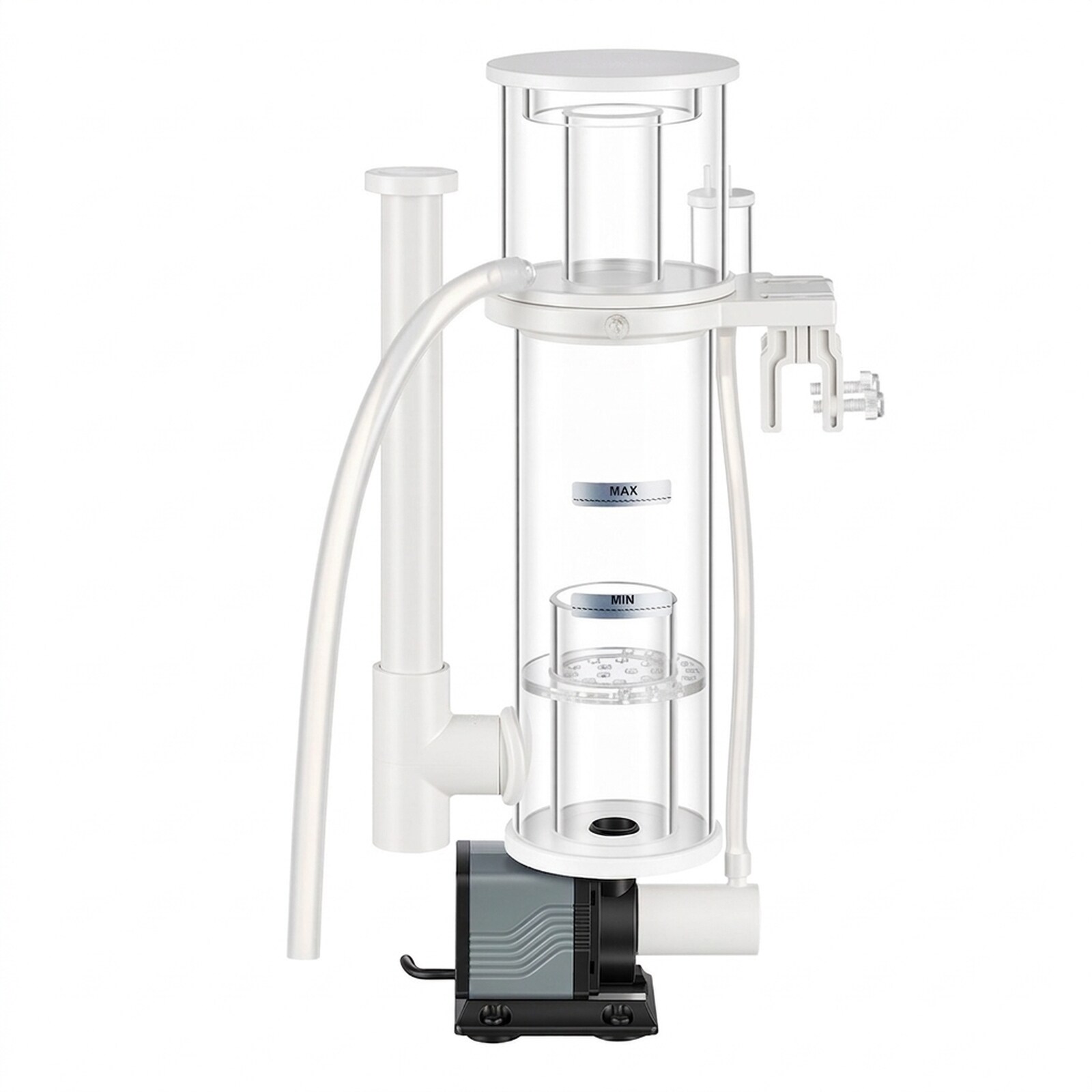 GIVIMO Protein Skimmer for 30 to 80-gal Saltwater Aquariums Hang On Skimmer with DC Pinwheel Pump 7-Speed Controller and 9.47-oz Collection Cup
