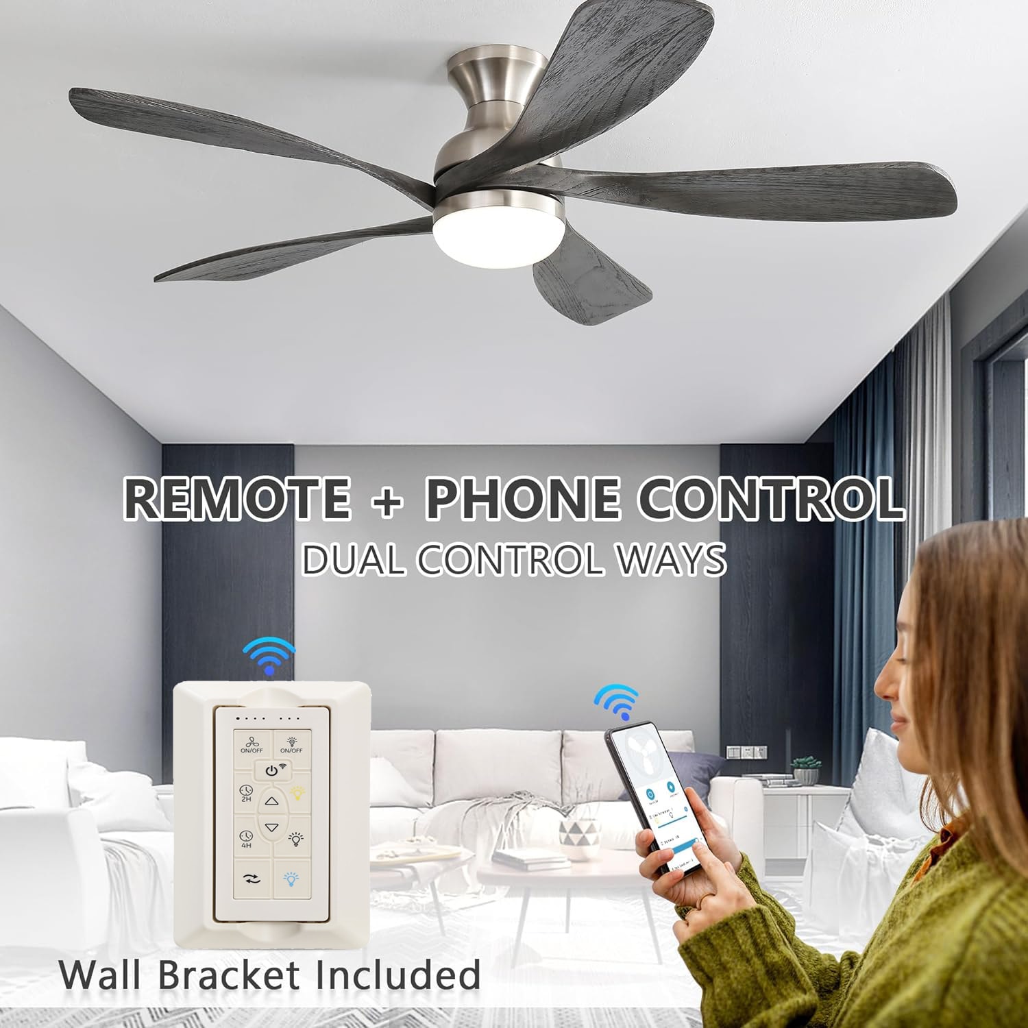 Sofucor LS-52K073SMTY-SN-HLS Ceiling-Fans - View #5