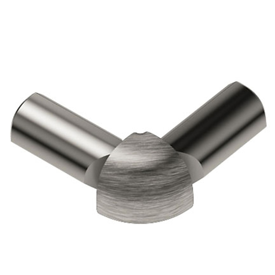 Schluter Systems Rondec 0.375-in W x 1-in L Satin Nickel Aluminum Outside Corner Tile Edge Trim Schluter Systems Rondec 0.375-in W x 1-in L Satin Nickel Aluminum Outside Corner Tile Edge Trim