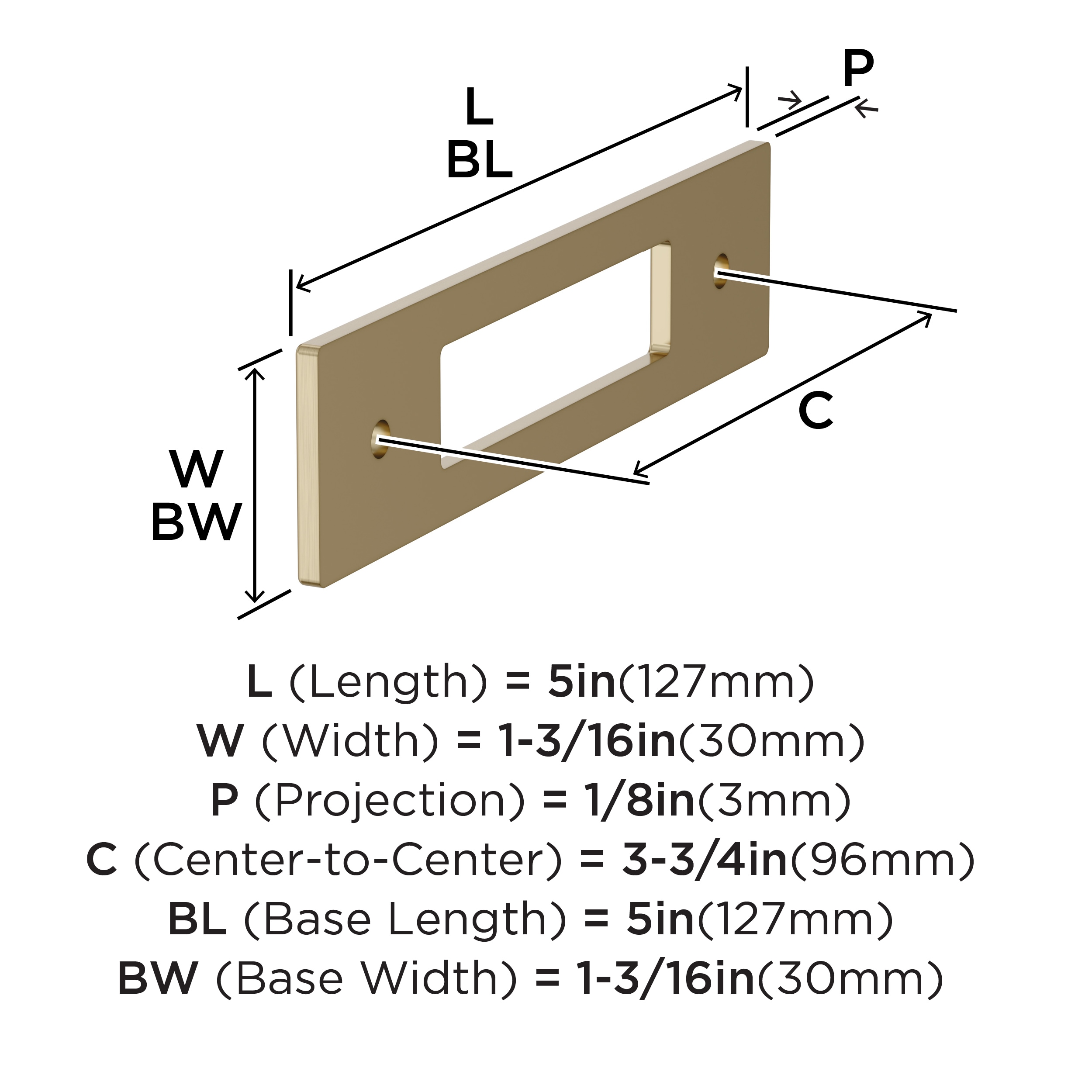 Amerock BP37782BBZ Drawer-Hardware - View #4