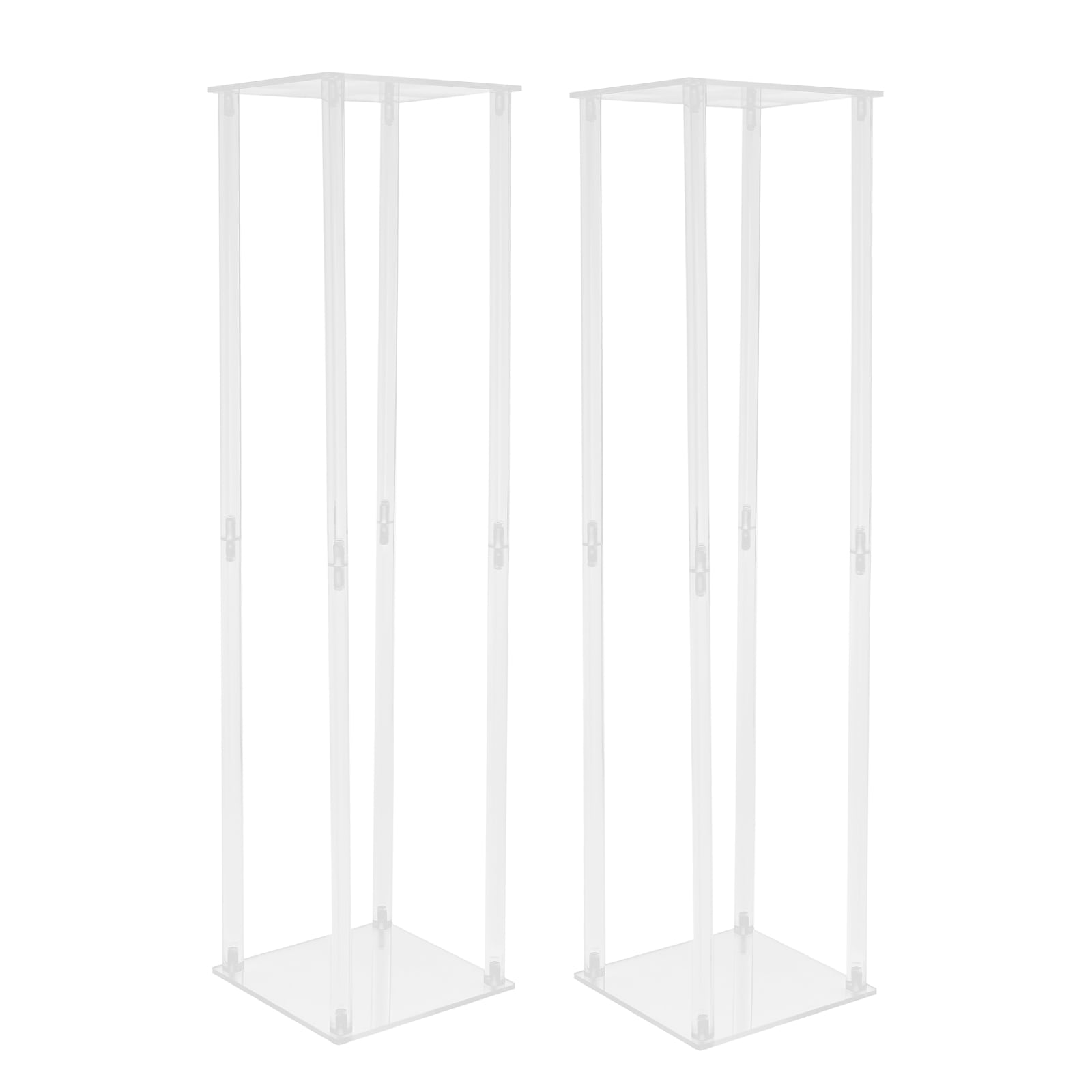CNCEST EFOUQFK800-1 31.49-Inches H x 7.87-Inches W 2 PCs 7-in W 31-in H Acrylic For Wedding Indoor/Outdoor Rectangular Acrylic Plant Stand