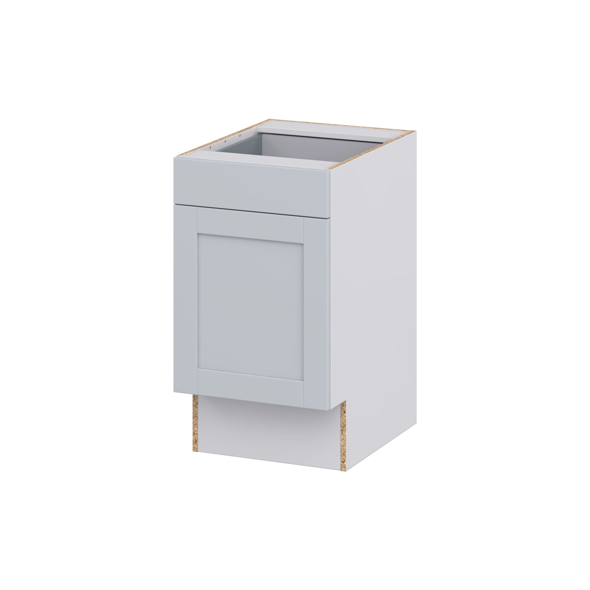 Hugo&Borg DSB18ADA(L/R)-CH Charlesberg 18-in W x 34.5-in H x 25-in D Light Gray Base Fully assembled Cabinet (Recessed Panel Shaker)