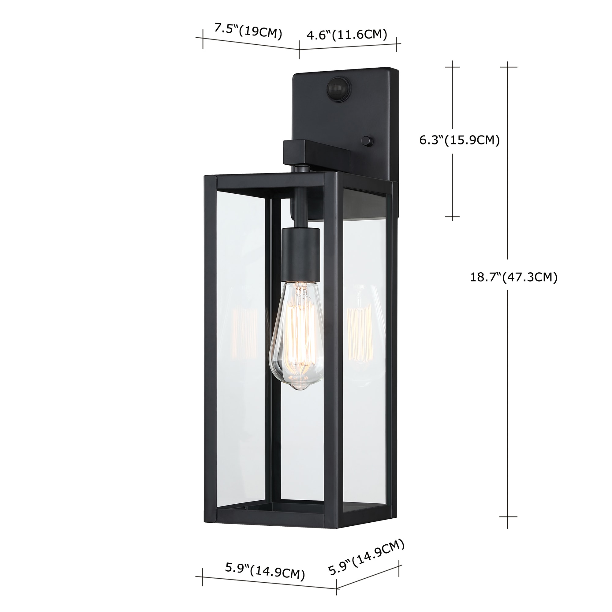 Hukoro FL88712-BK-MS Outdoor-Wall-Lighting - View #2
