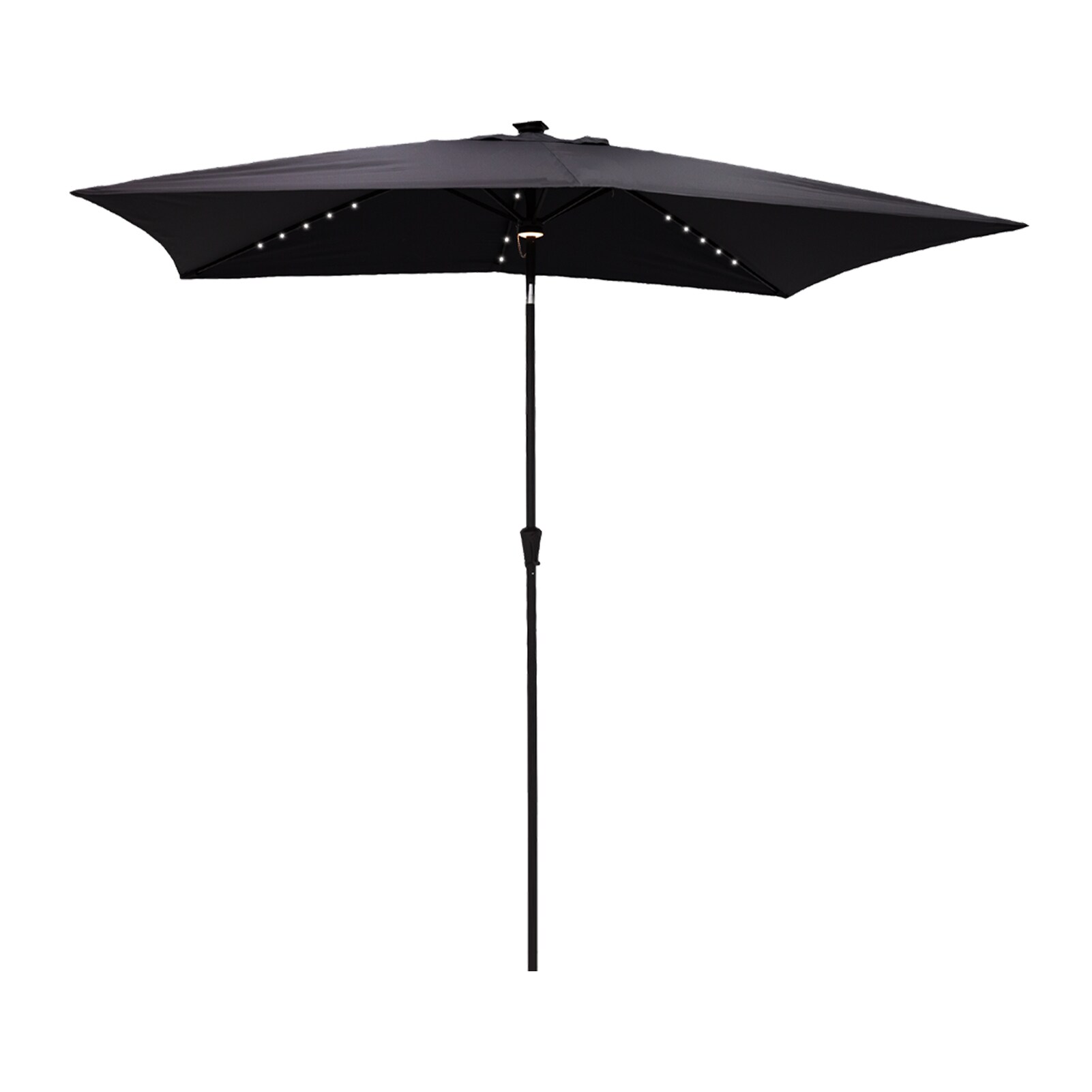 black solar umbrella