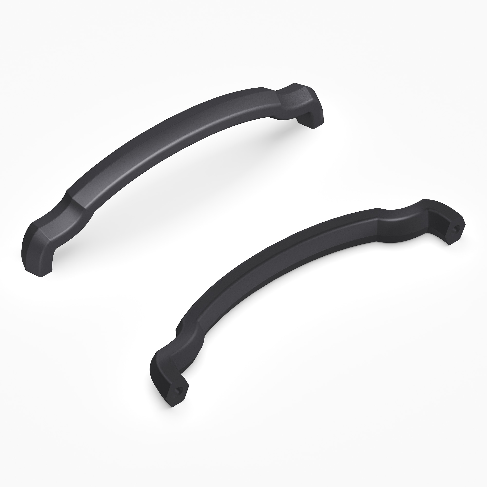 Hickory Hardware H077864MB-10B Veranda 5-1/16-in , 128mm Center to Center Matte Black Arch Handle 10 -Pack