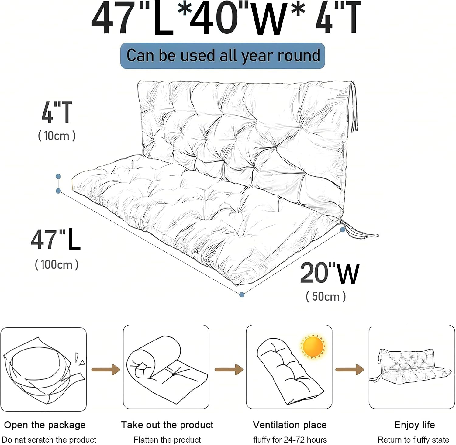 XXLYY DIANZ24 Patio-Furniture-Cushions - View #5
