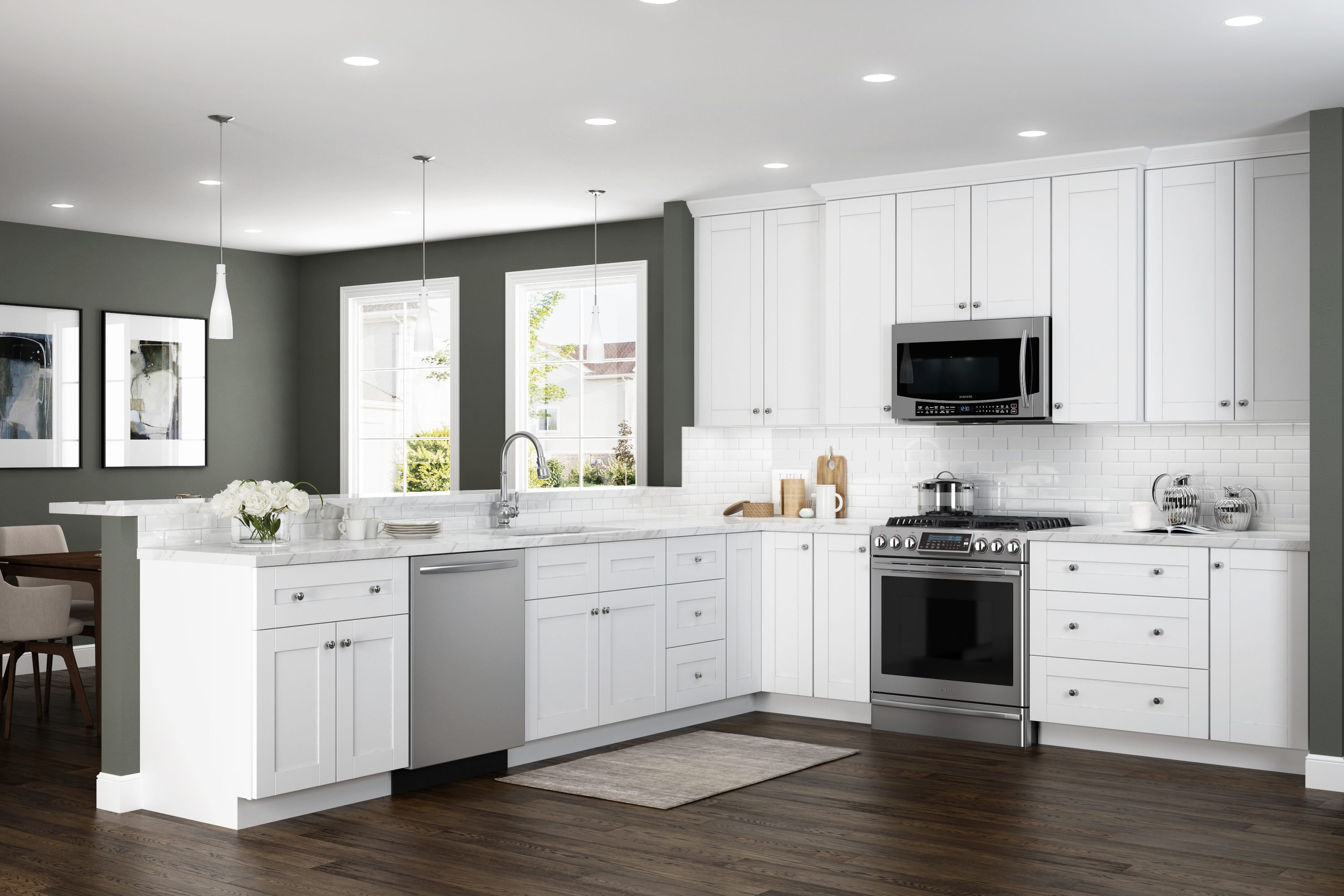 White Shaker Kitchen Cabinets Lowes | Cabinets Matttroy