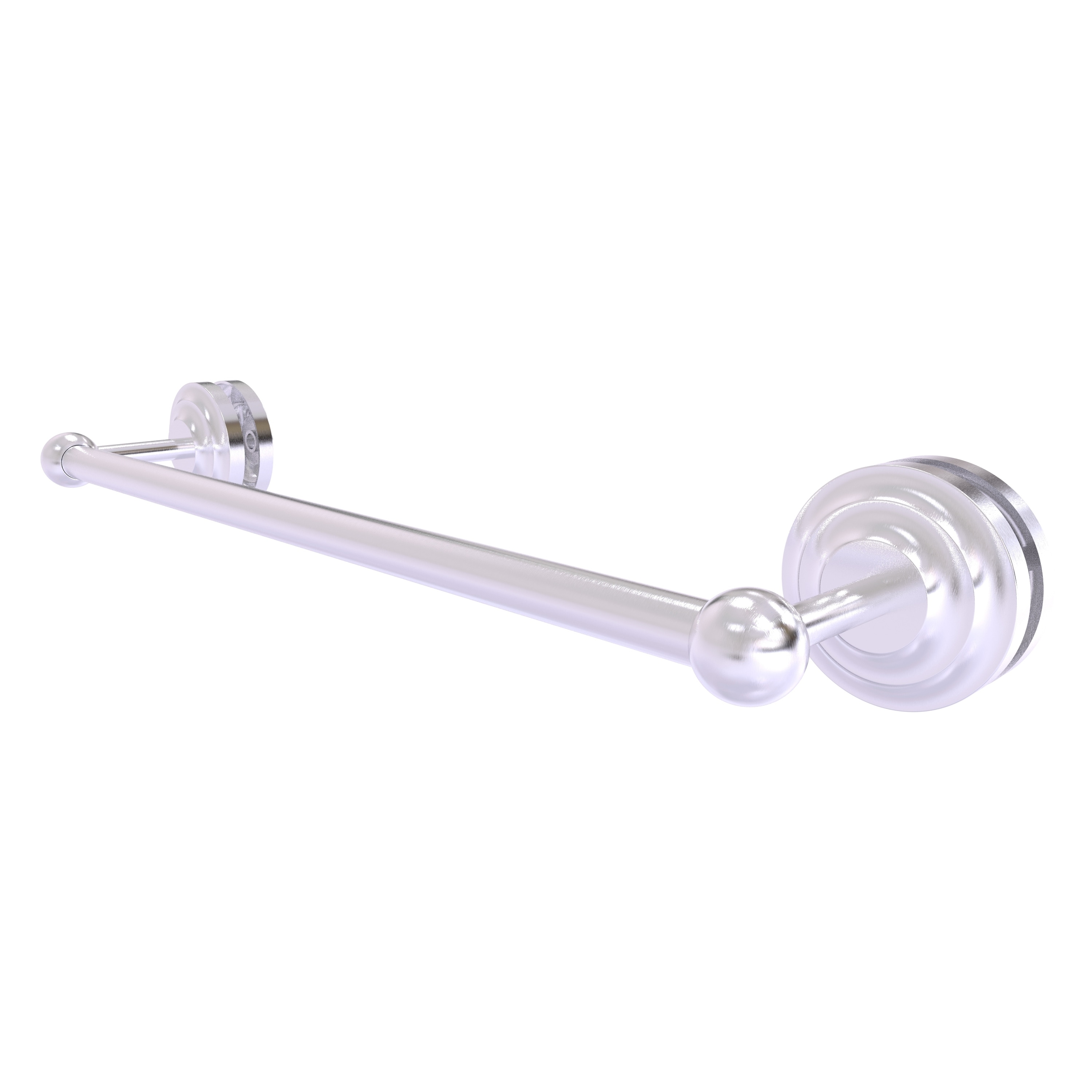 Allied Brass QN-41-SM-18-SCH Que New 18-in Satin Chrome Wall mount Single Towel Bar