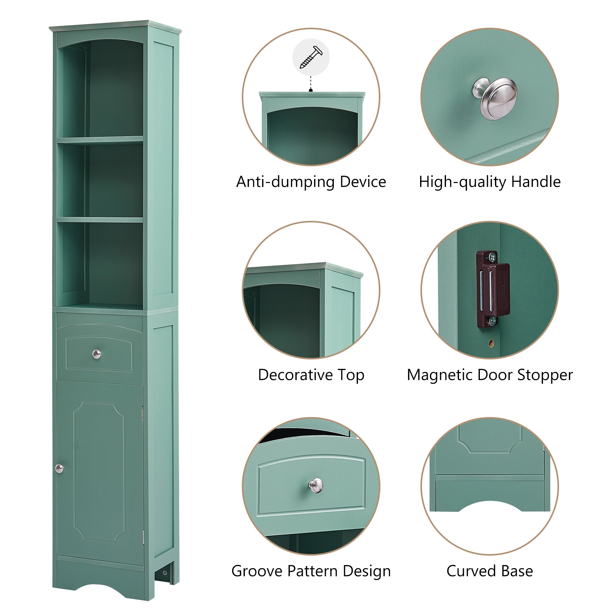 ModernLuxe L3P-WF289423AAC Bathroom-Wall-Cabinets - View #6