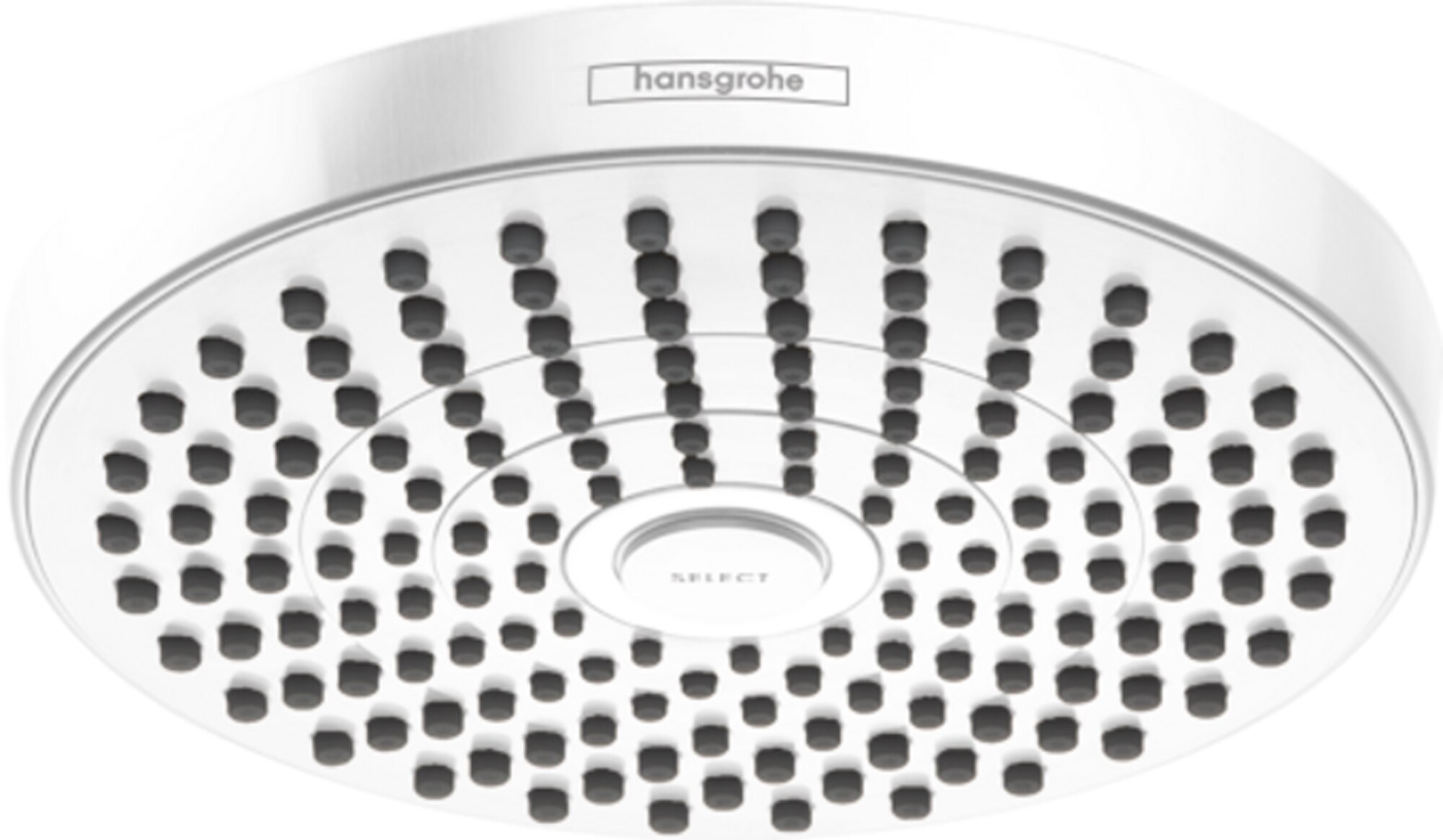 Hansgrohe 04825700 Croma Select S Matte White Sold separately Multi-function 7.37-in Round Shower Faucet