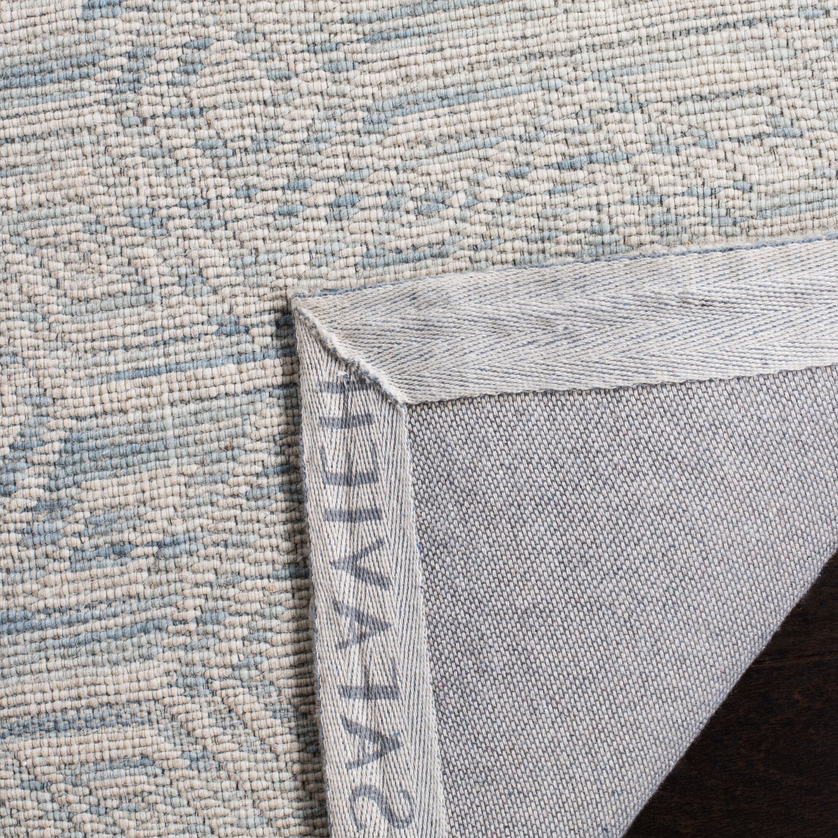 Light Blue Wool Hand-tufted 4' x 6' Area Rug