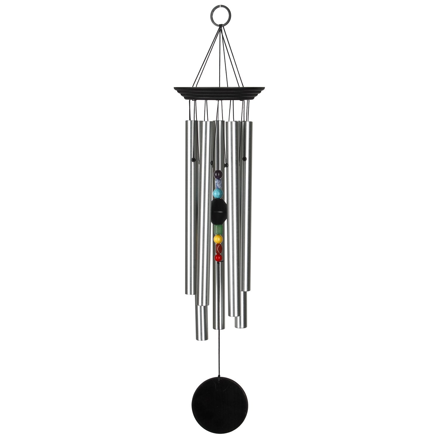 Woodstock Chimes CC7L 24-Inches Black Metal Wind Chime