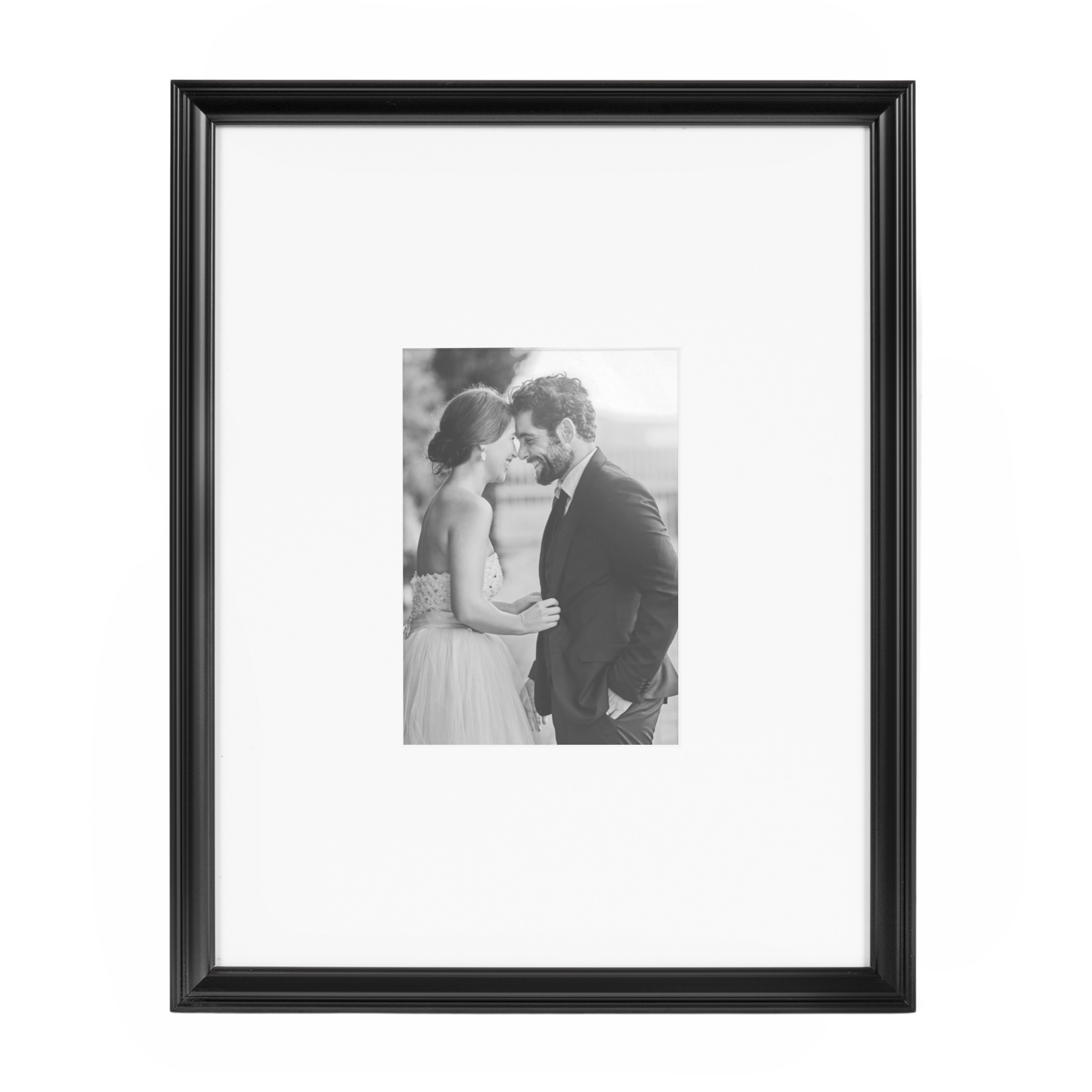 Black Polystyrene 5x7 Wall Photo Frame Set of 3