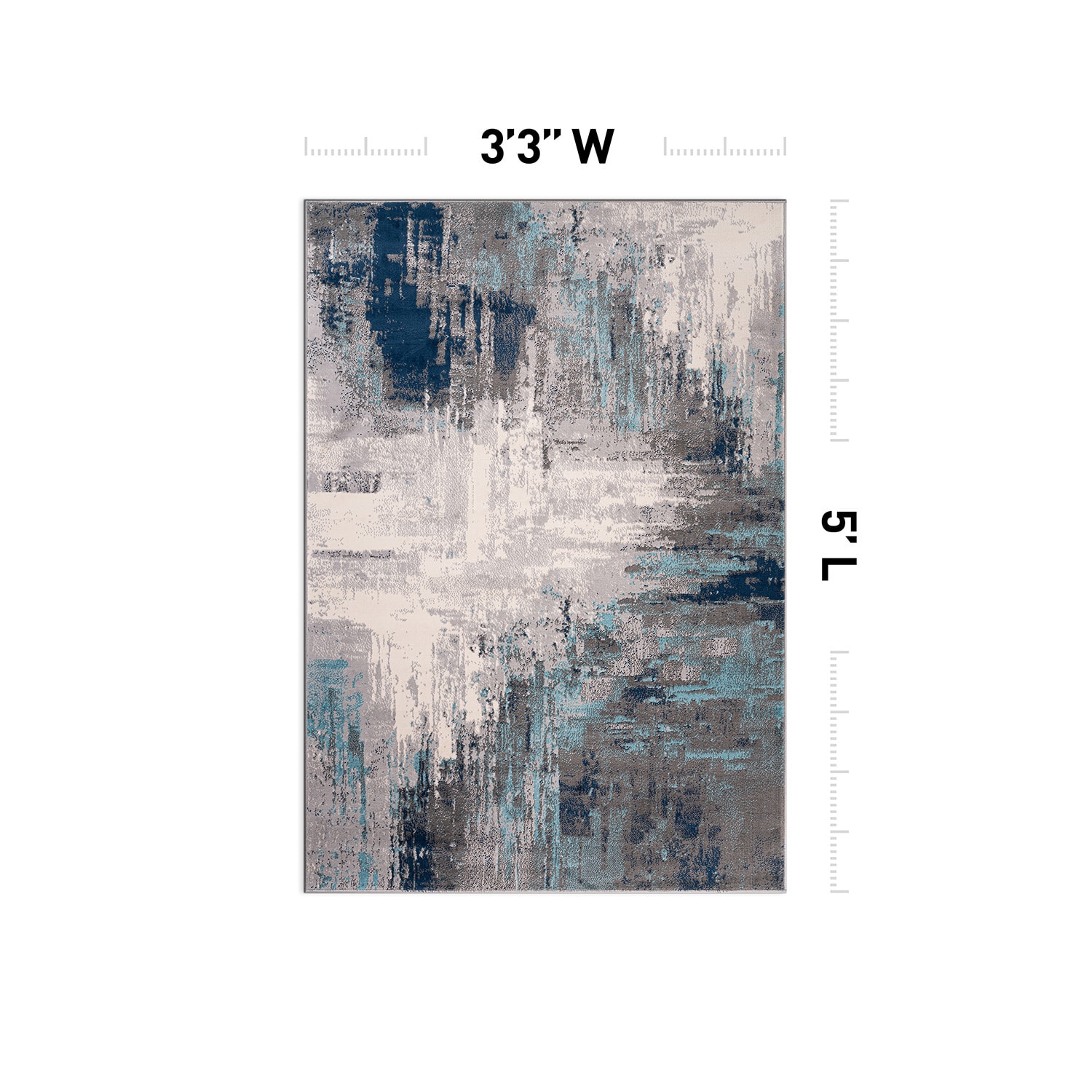 World Rug Gallery 4055BLUE3X5 rugs - View #2