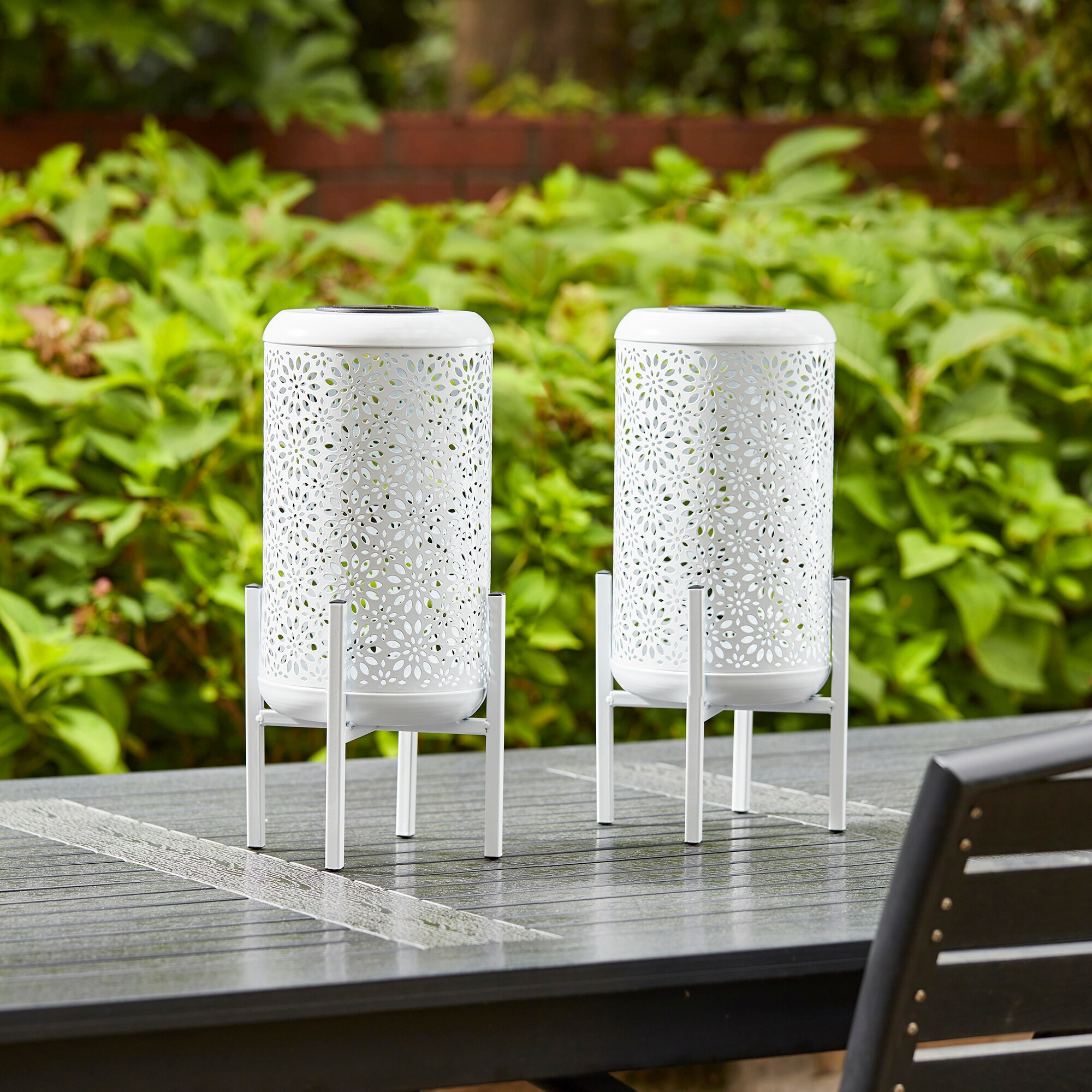 Glitzhome 2023300079 Outdoor-Decorative-Lanterns - View #2