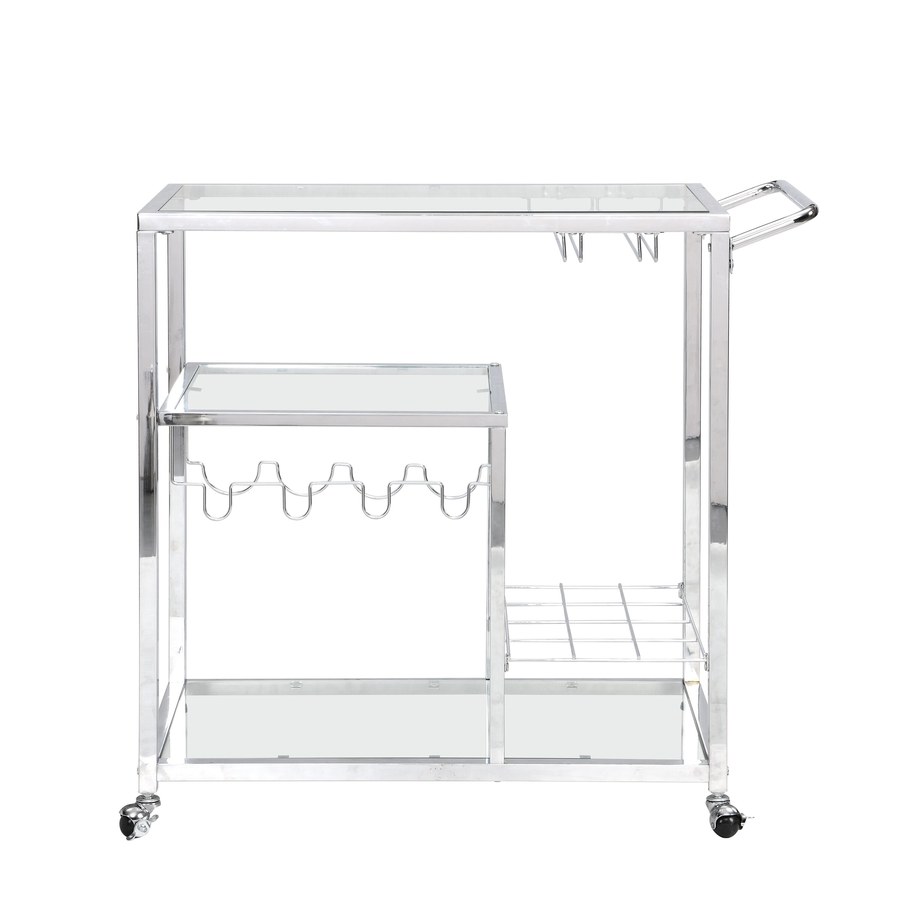 Damerin ZQ-DS-F20 2 -Tier Chrome Metal Storage bin rack ( 15.75-in W x 36.61-in D x 34.65-in H )