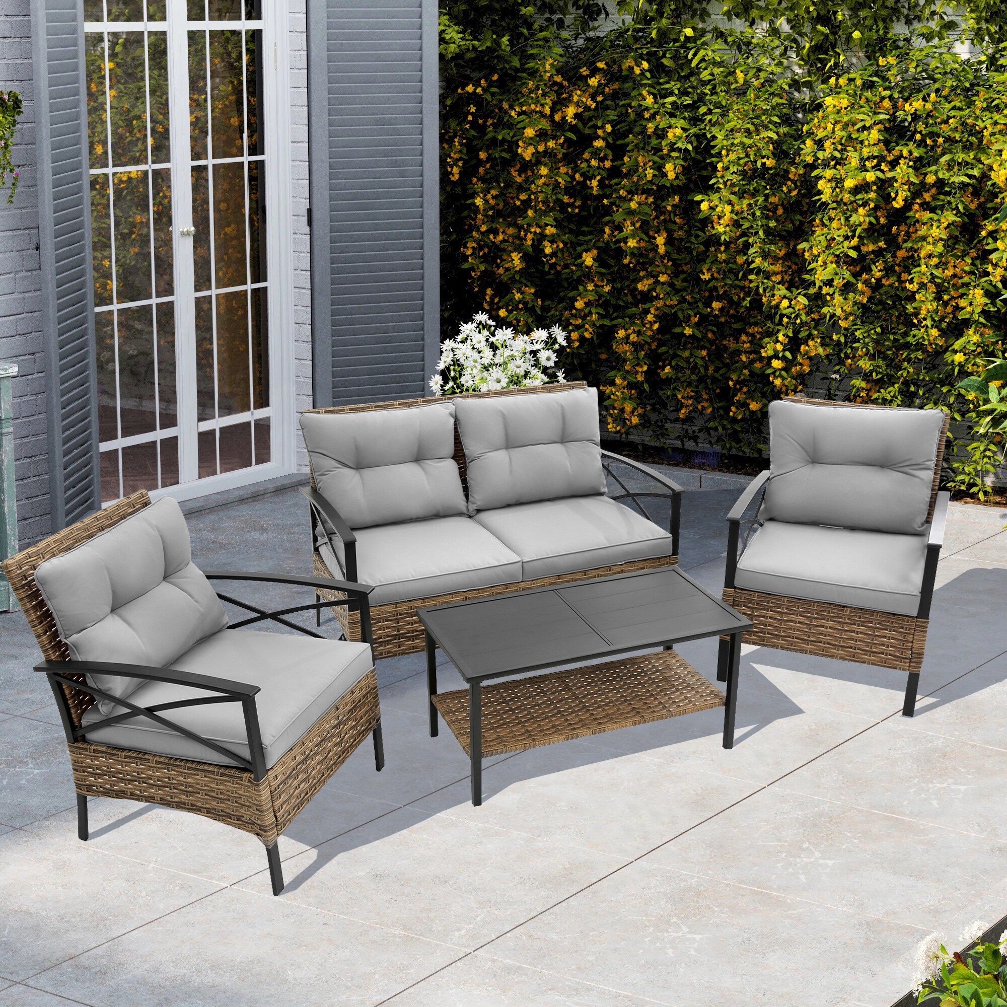 Forclover MONLDS03GR Patio-Conversation-Sets - View #5