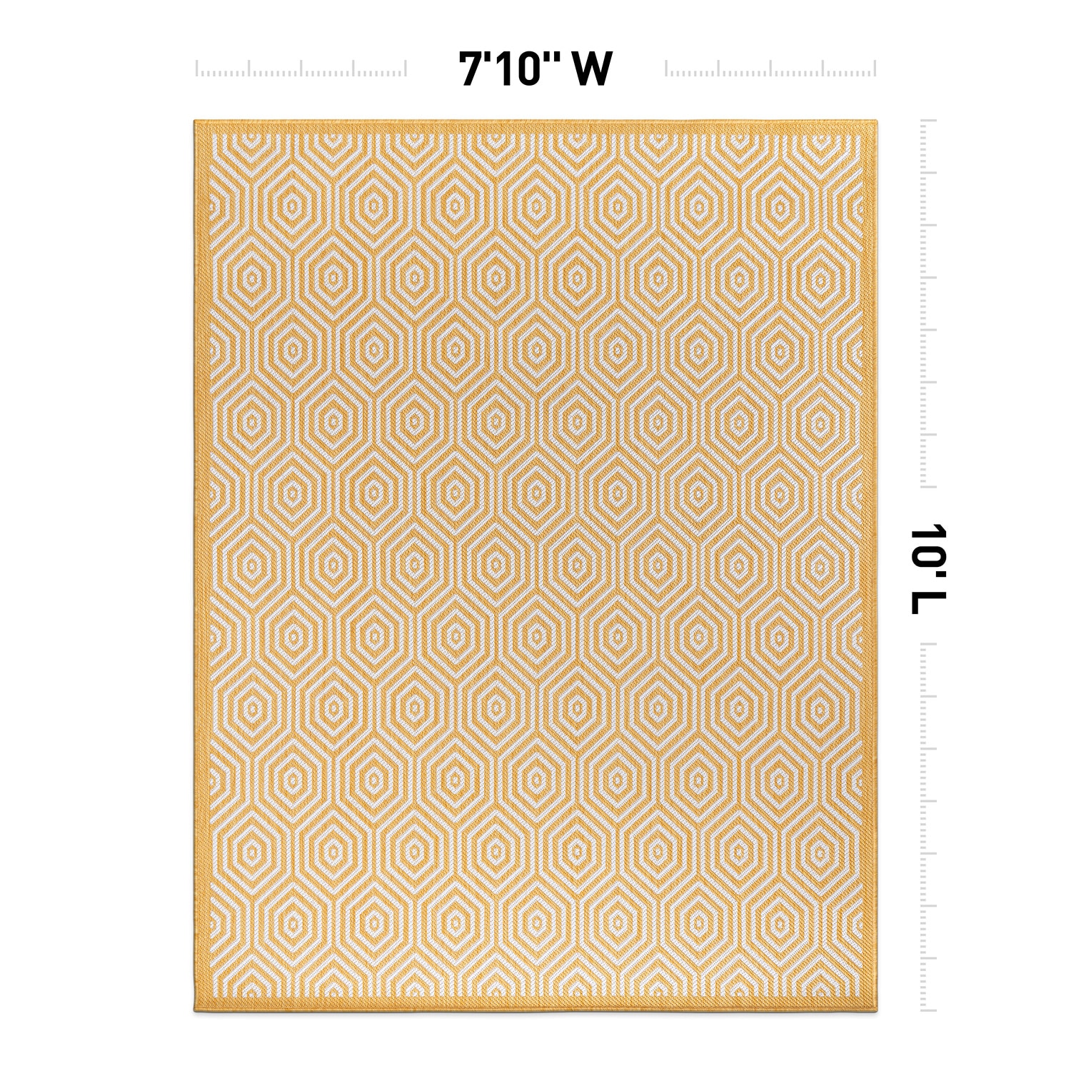 World Rug Gallery 120YELLOW8X10 rugs - View #3