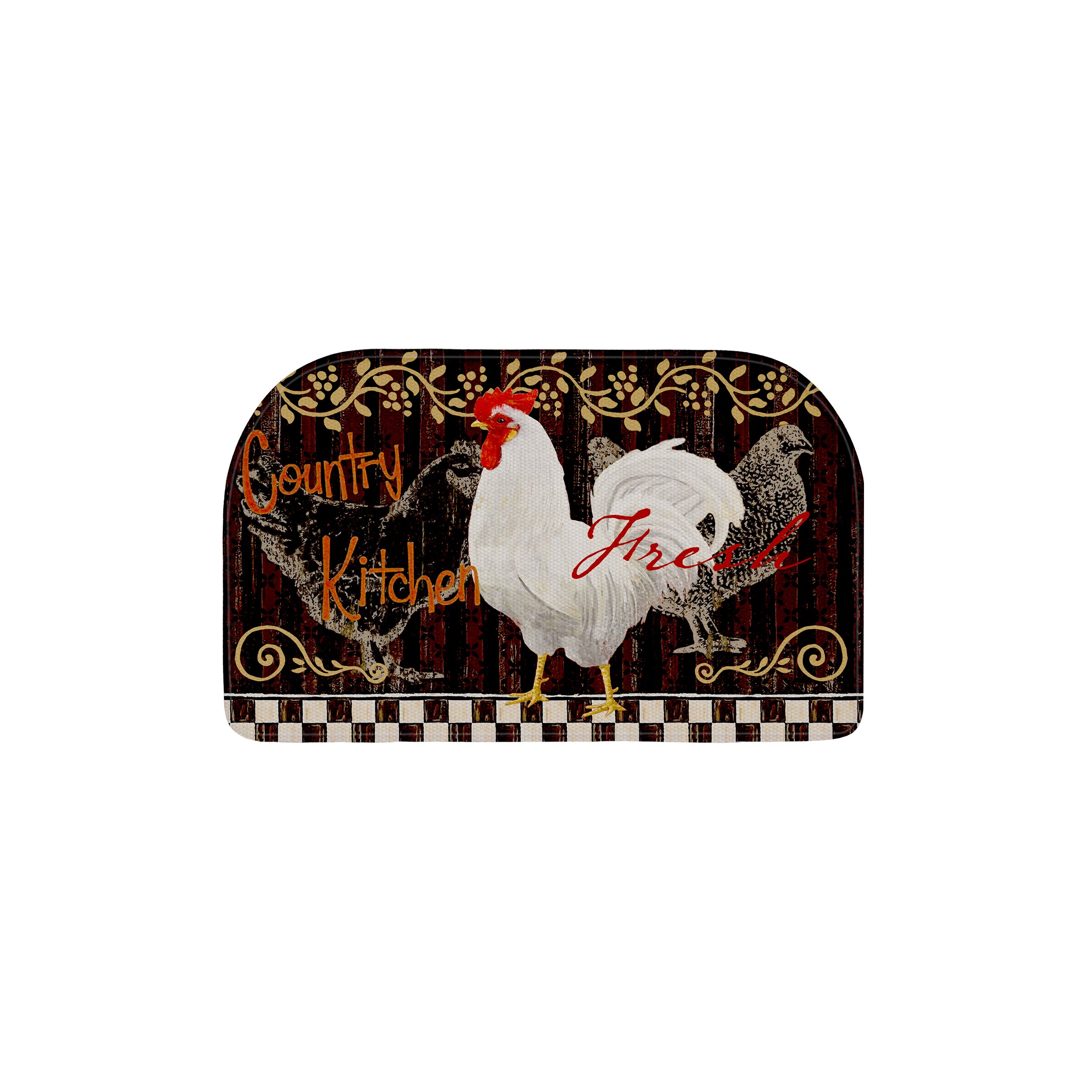 EVERGRACE EG2008KM3020 Multi Polyester Half-round Indoor Decorative Utility mat