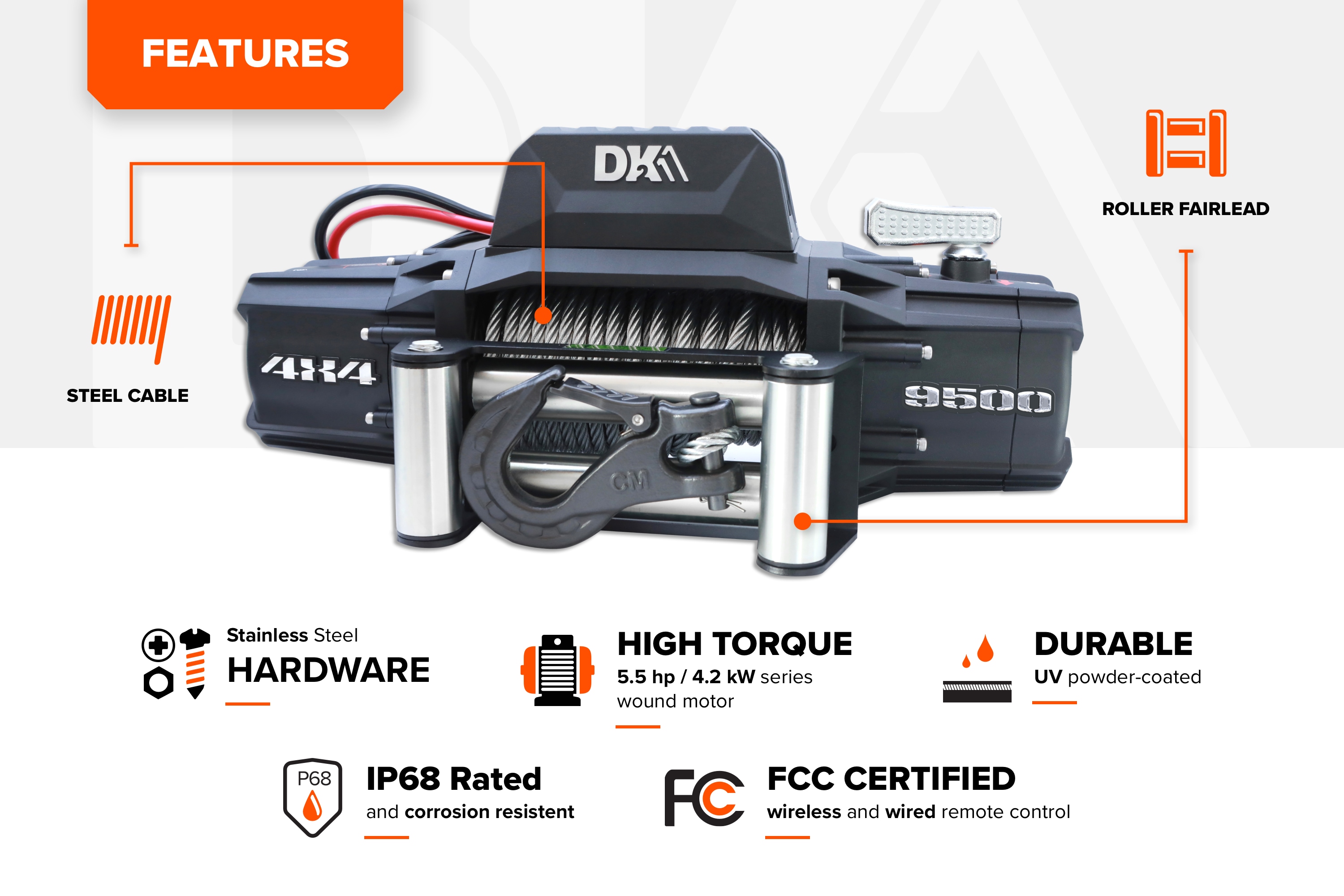 DK2 S9500 Winches-Accessories - View #4